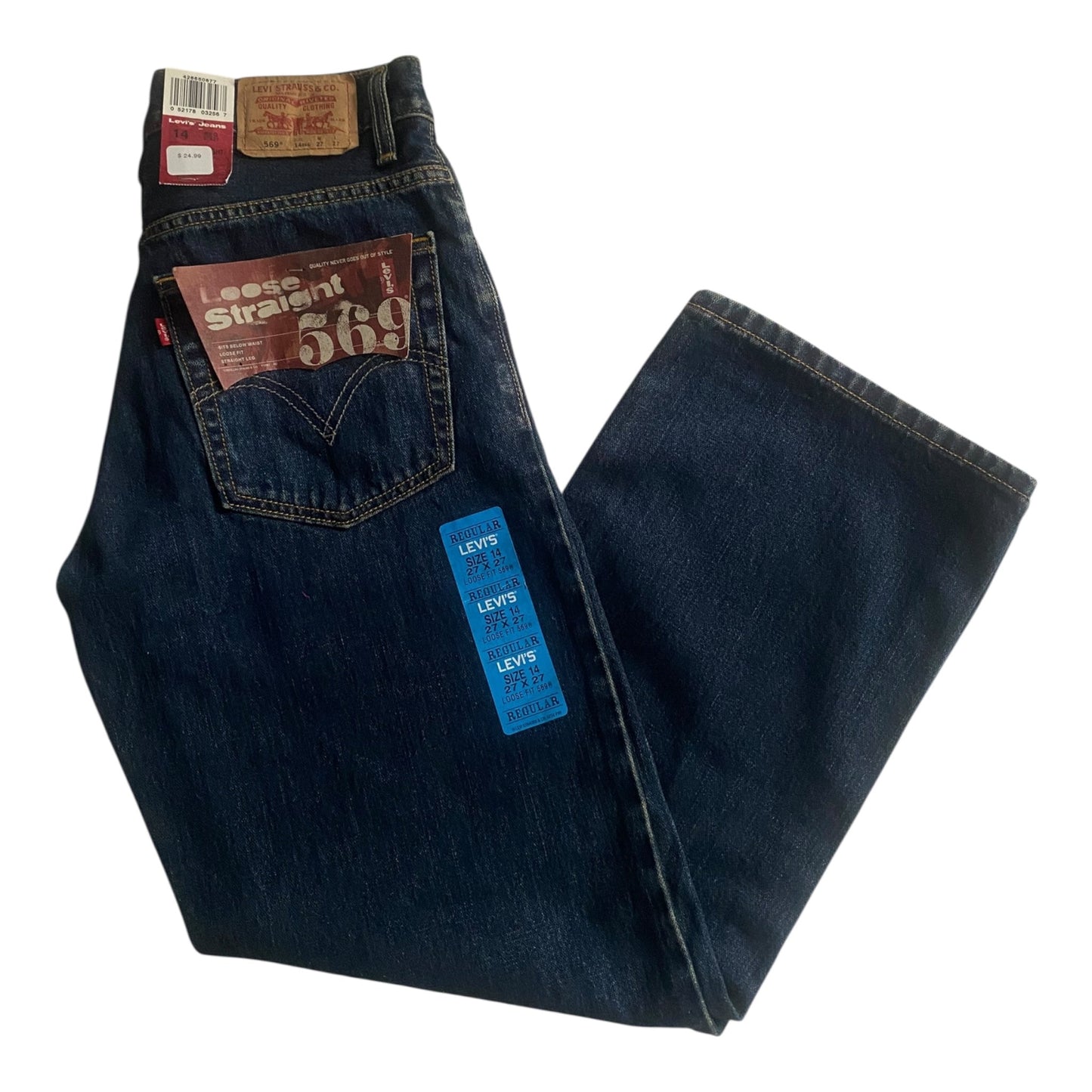 Jeanși Y2K Levi’s 569 – Loose Fit – NWT – W27 L27 - anbracaminte