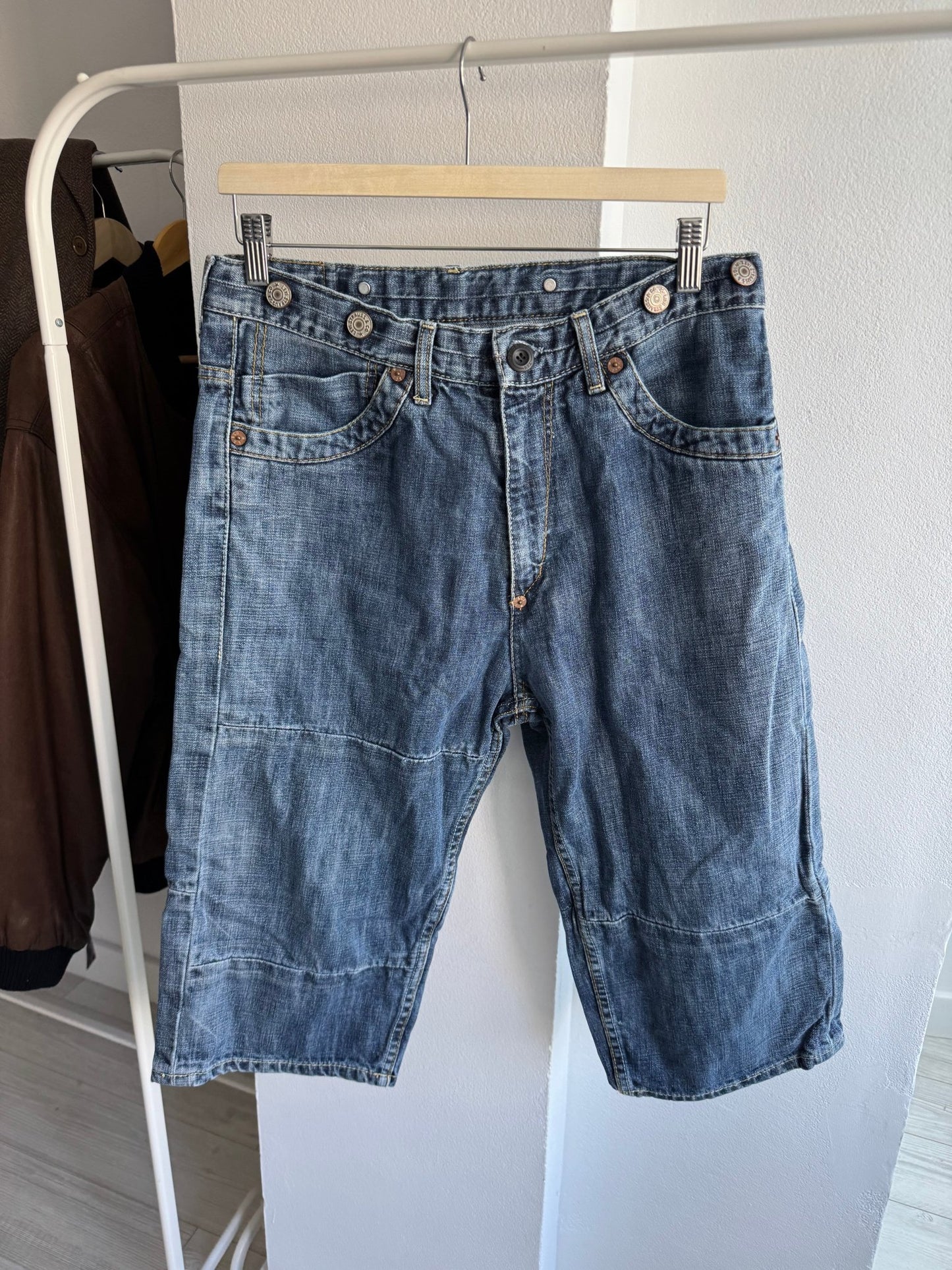 👖 Jorts Y2K Levi’s 3/4 cu Buckle Back – S - anbracaminte