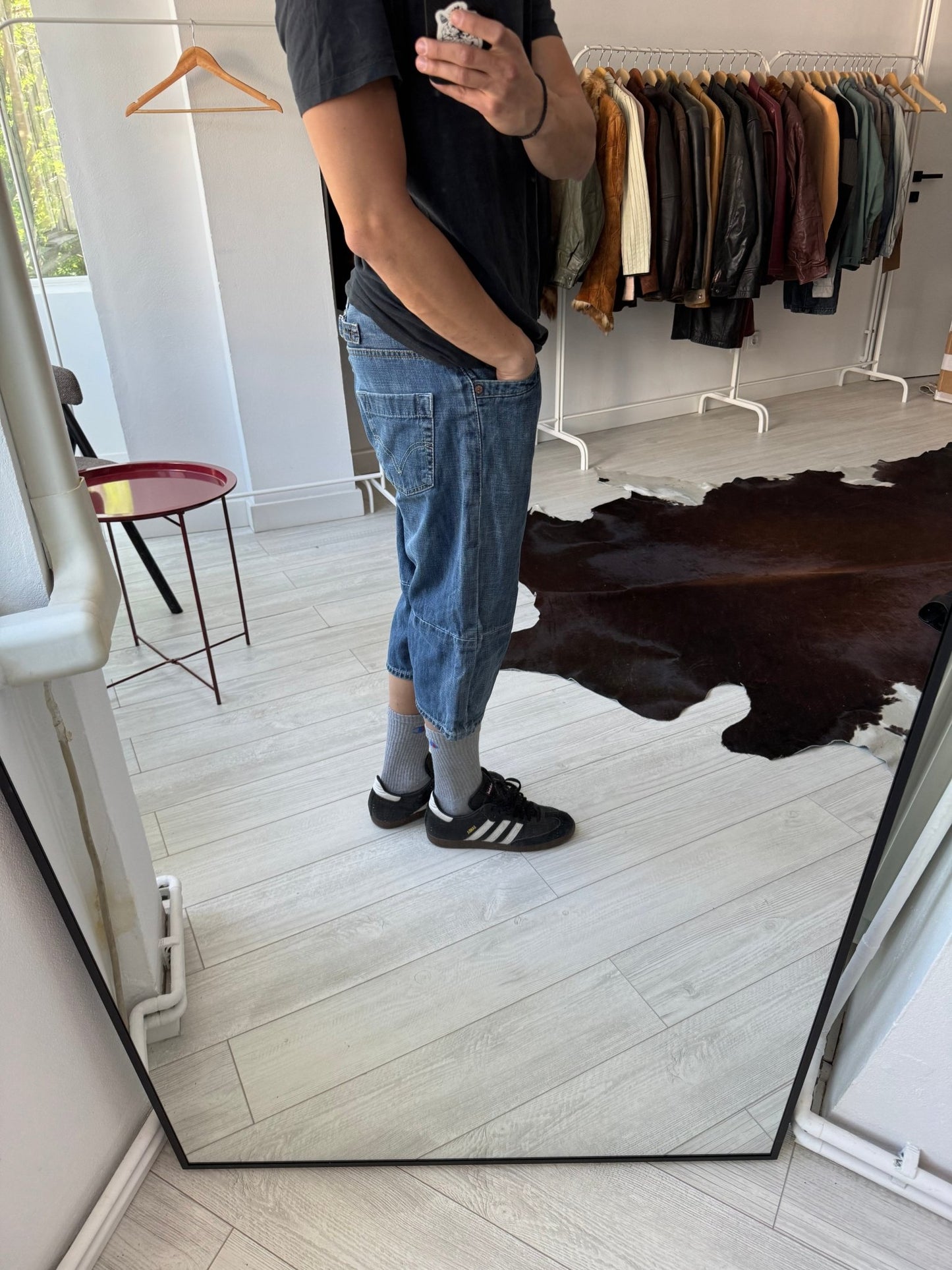 👖 Jorts Y2K Levi’s 3/4 cu Buckle Back – S - anbracaminte
