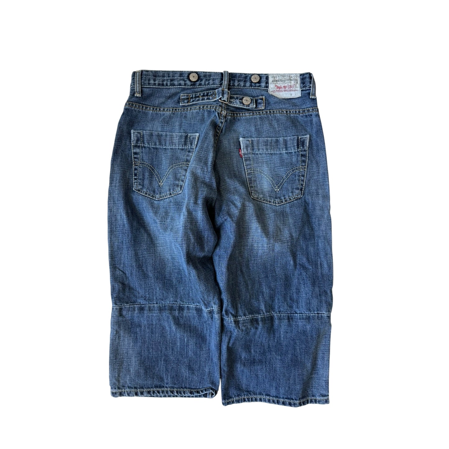 👖 Jorts Y2K Levi’s 3/4 cu Buckle Back – S - anbracaminte