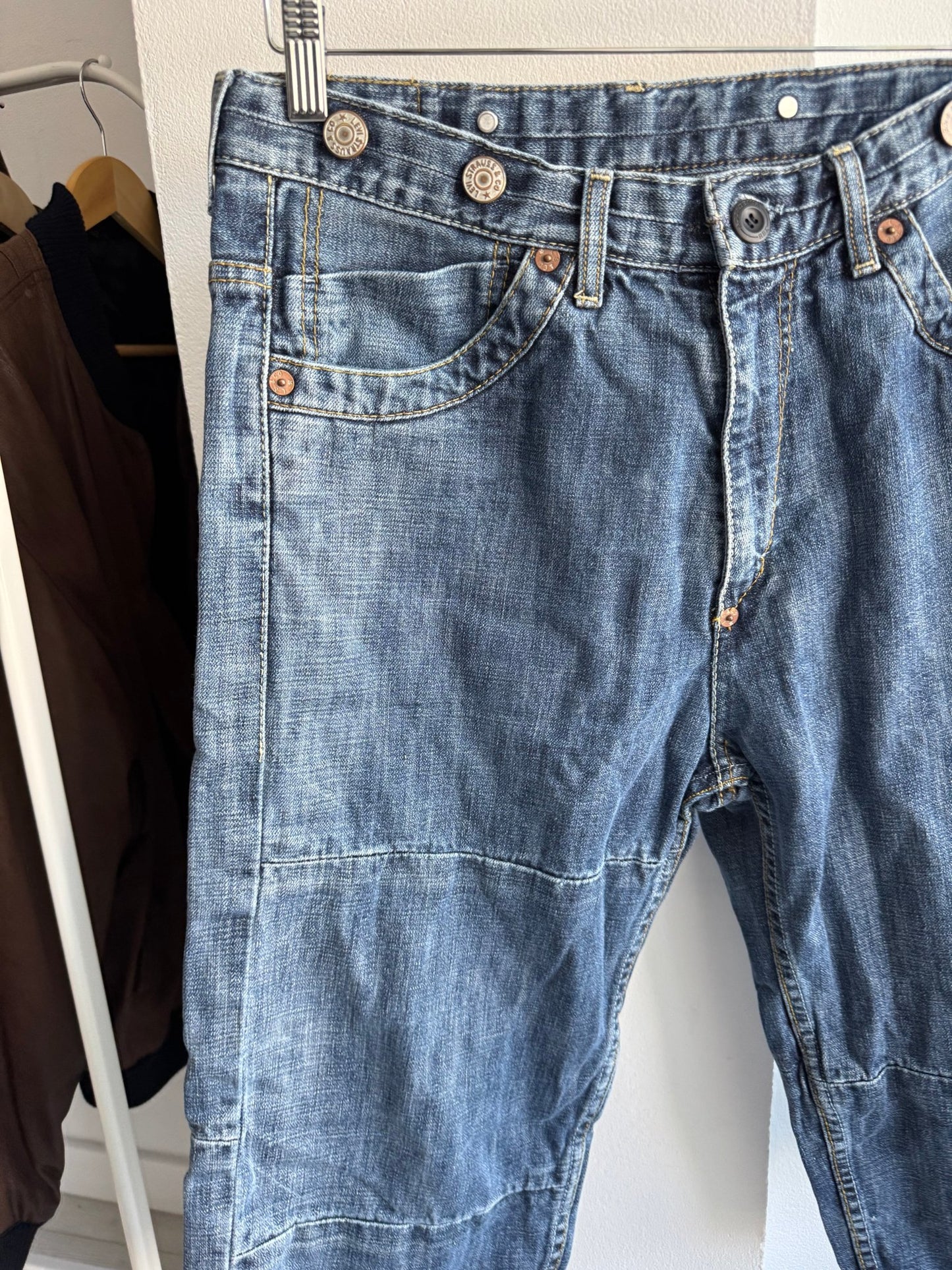 👖 Jorts Y2K Levi’s 3/4 cu Buckle Back – S - anbracaminte