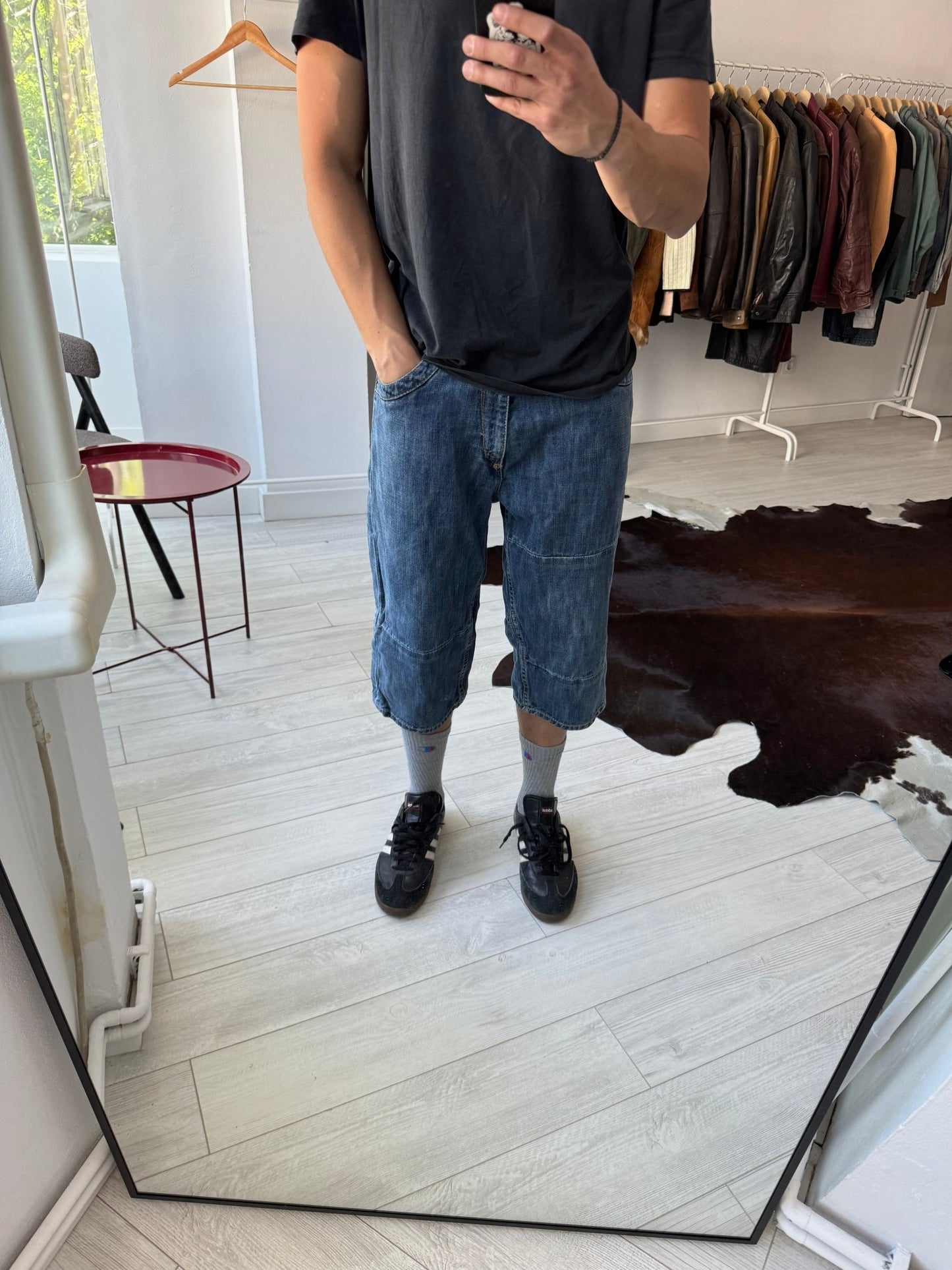 👖 Jorts Y2K Levi’s 3/4 cu Buckle Back – S - anbracaminte