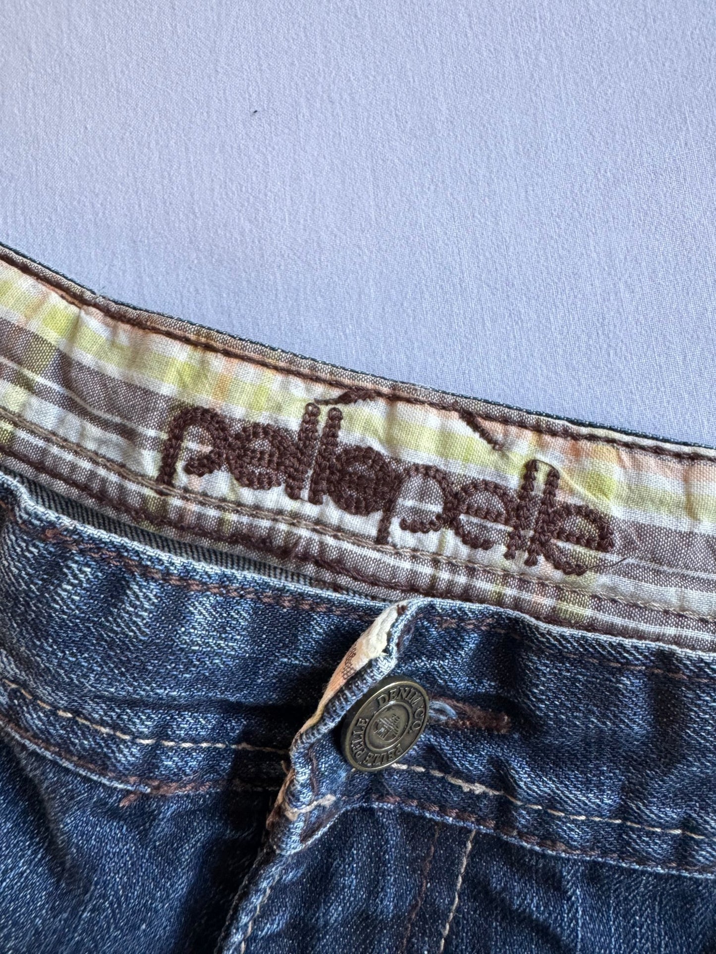 🎧 Jorts Y2K Pelle Pelle Baggy cu Broderie – US 36 - anbracaminte