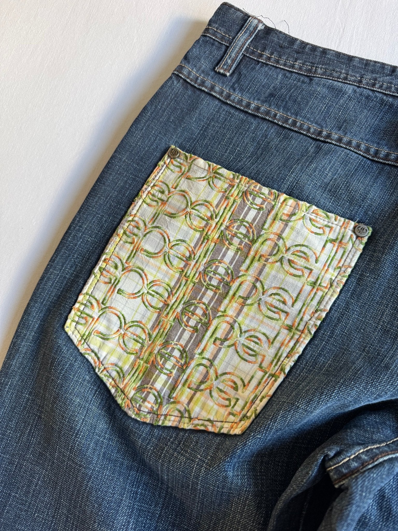 🎧 Jorts Y2K Pelle Pelle Baggy cu Broderie – US 36 - anbracaminte
