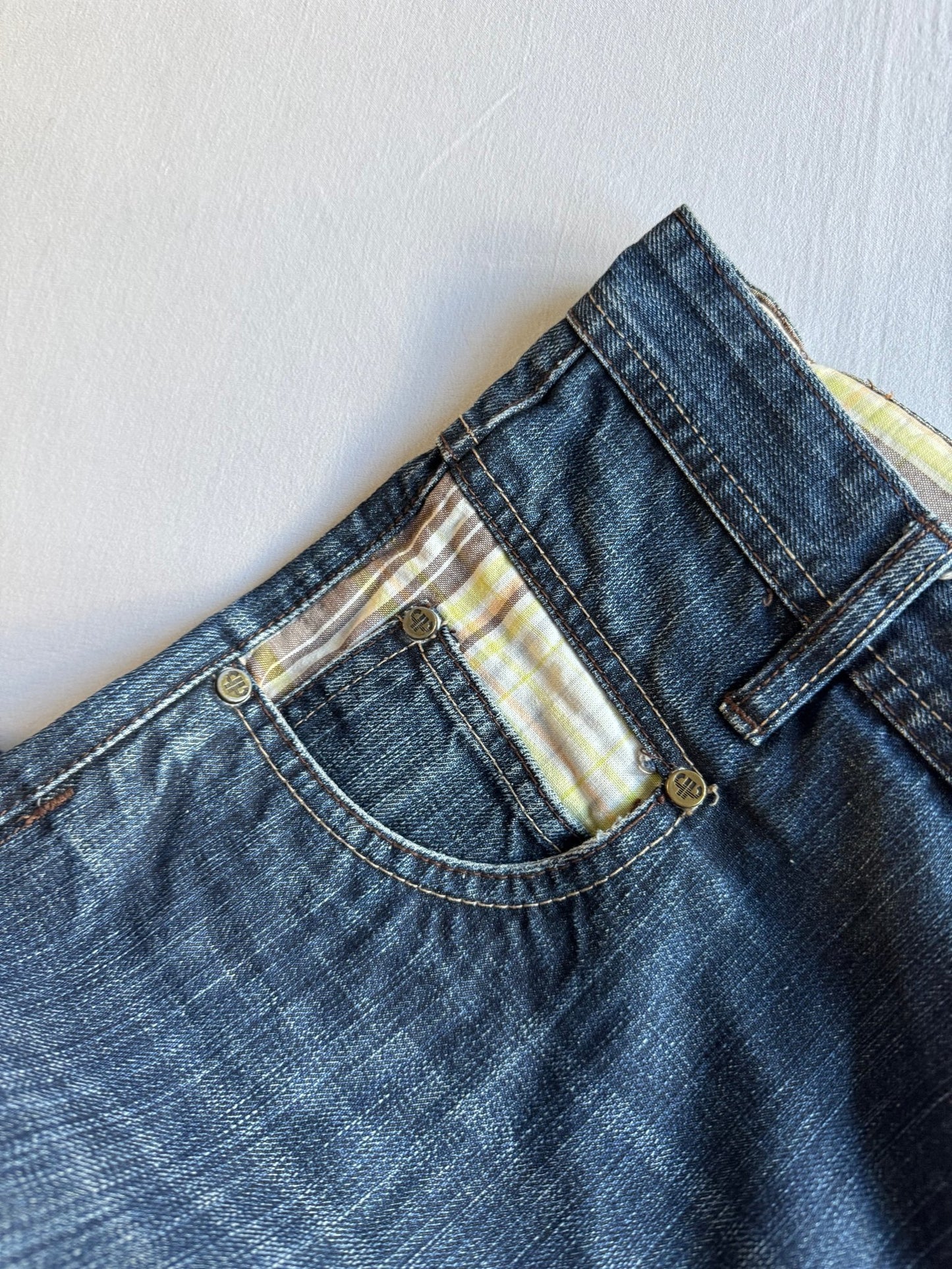 🎧 Jorts Y2K Pelle Pelle Baggy cu Broderie – US 36 - anbracaminte