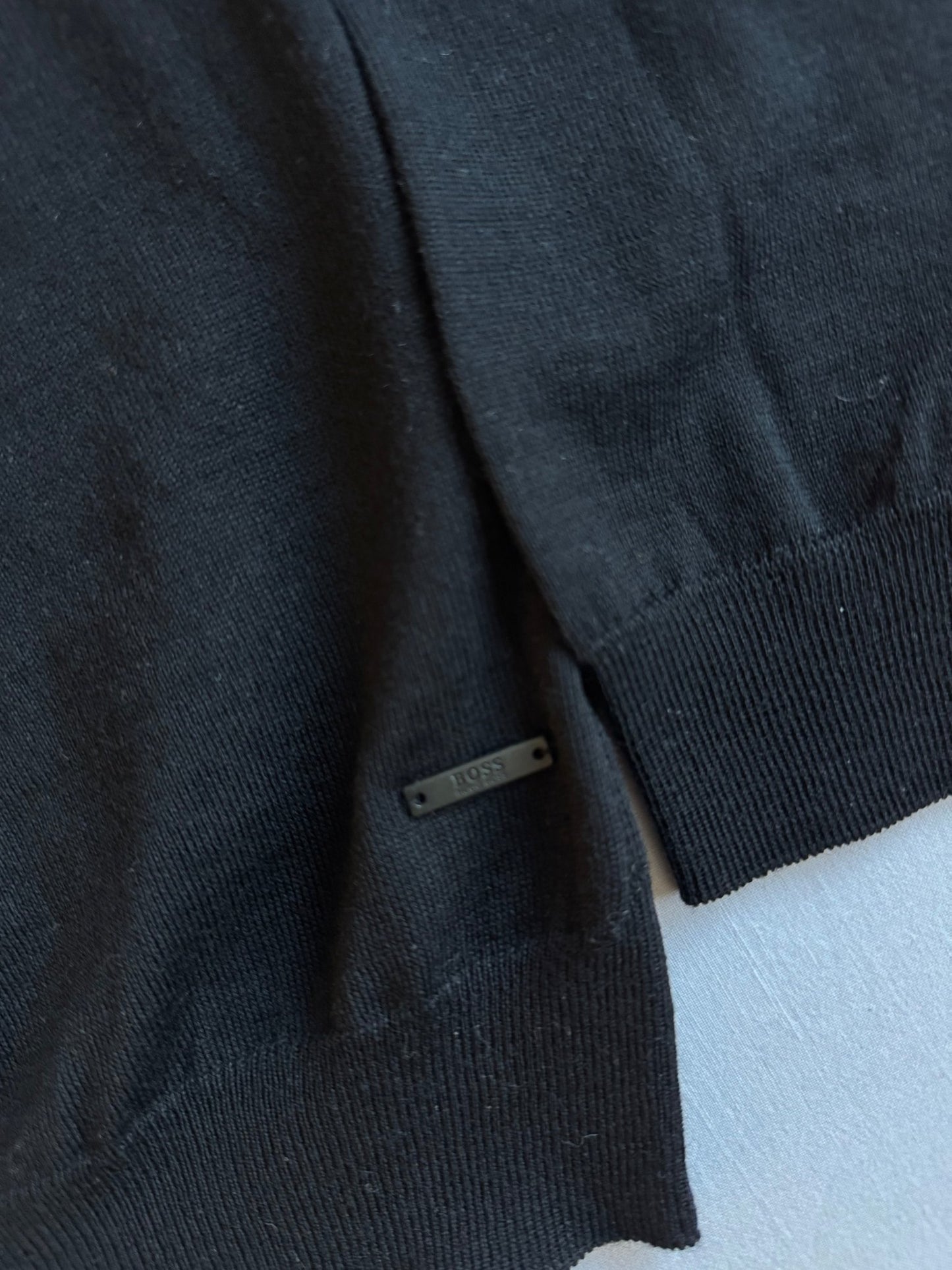 ☕️ Maletă Bărbați Hugo Boss din Lână Merino Neagră – L - anbracaminte