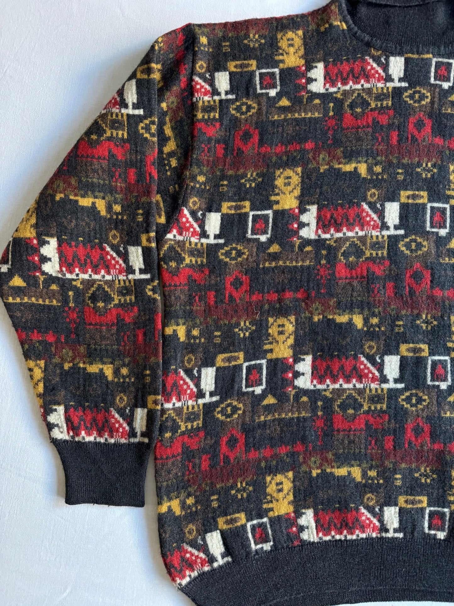 🧶 Maletă Vintage cu Model Etnic (Mărime L) - anbracaminte
