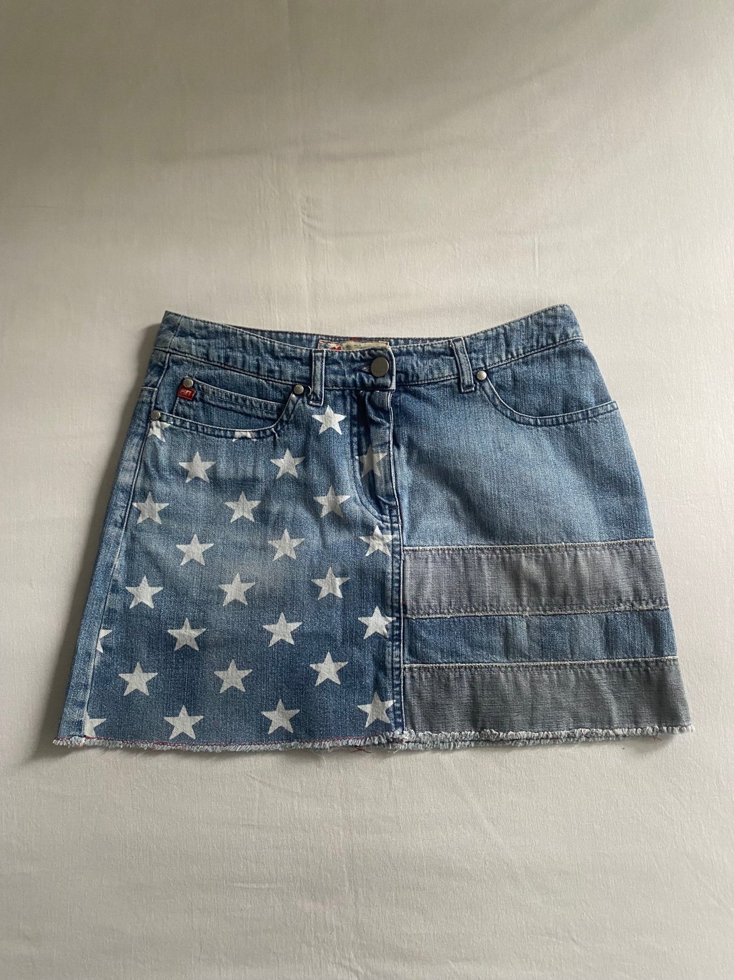 Miss Sixty Y2K – Fustă Mini din Denim Albastru - anbracaminte