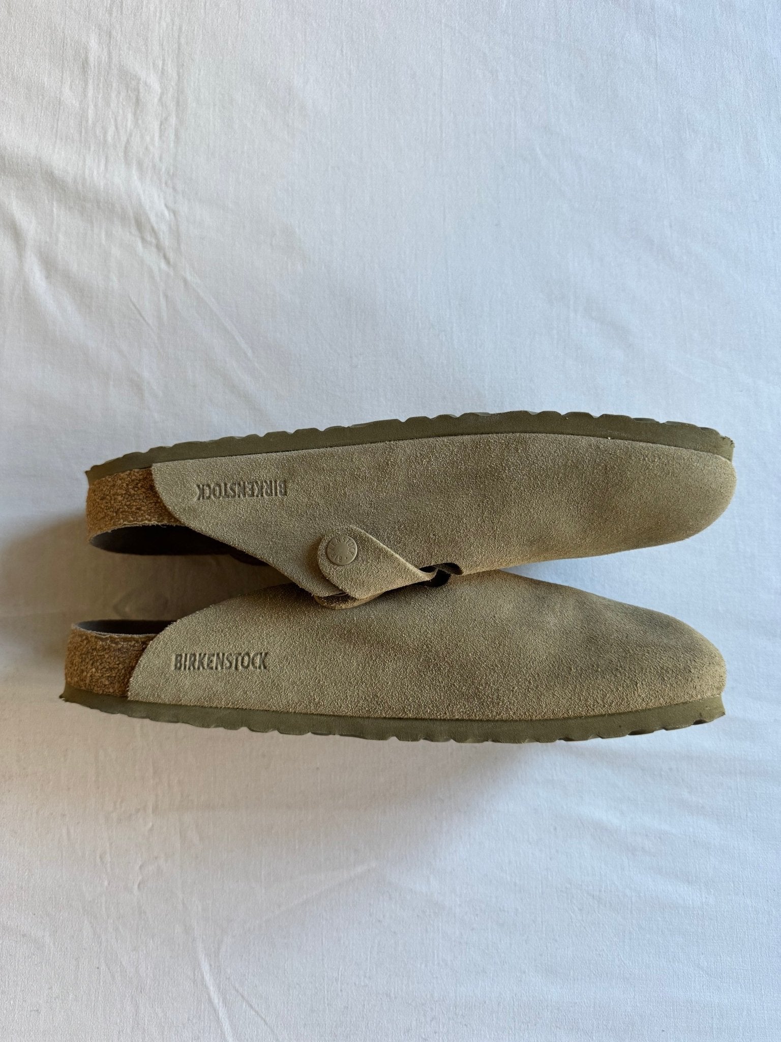 🇩🇪 Mules Birkenstock Boston din piele intoarsa bej – marimea 44 - anbracaminte