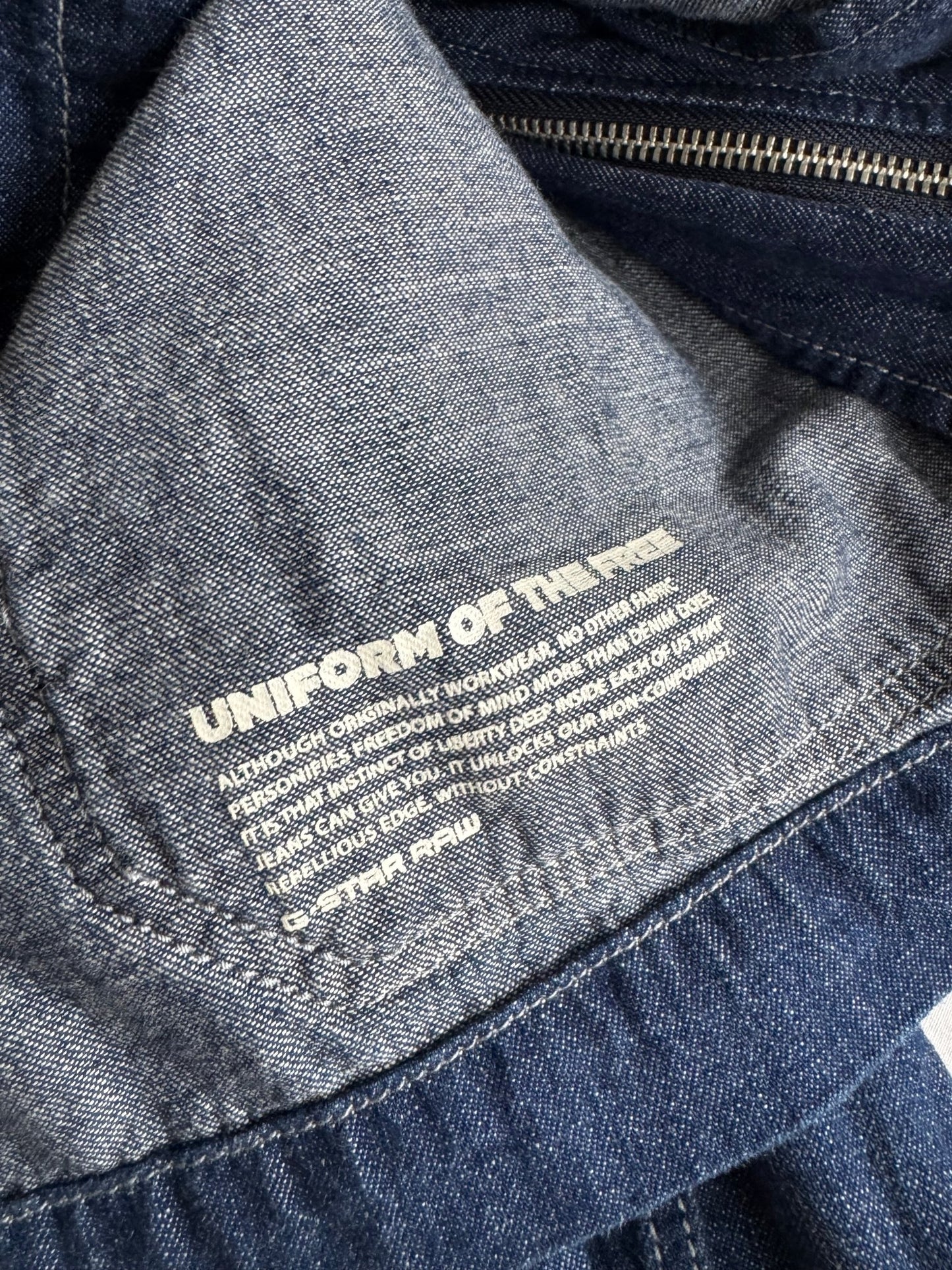 👖 Overshirt G - Star Raw din Denim cu Guler din Catifea – Mărime S Femei - anbracaminte