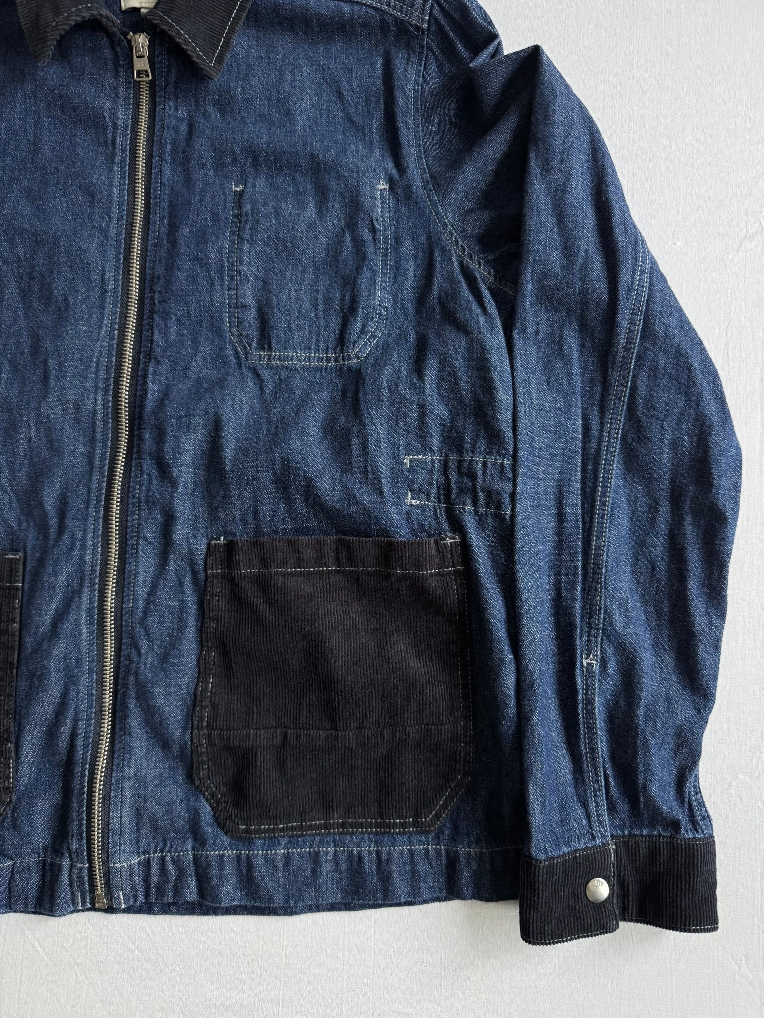 👖 Overshirt G - Star Raw din Denim cu Guler din Catifea – Mărime S Femei - anbracaminte