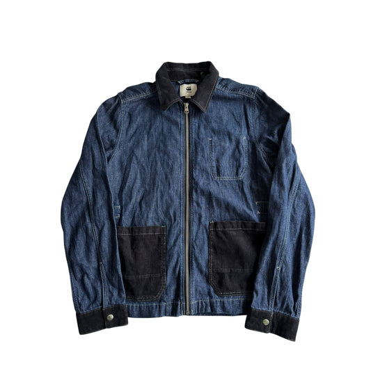 👖 Overshirt G - Star Raw din Denim cu Guler din Catifea – Mărime S Femei - anbracaminte