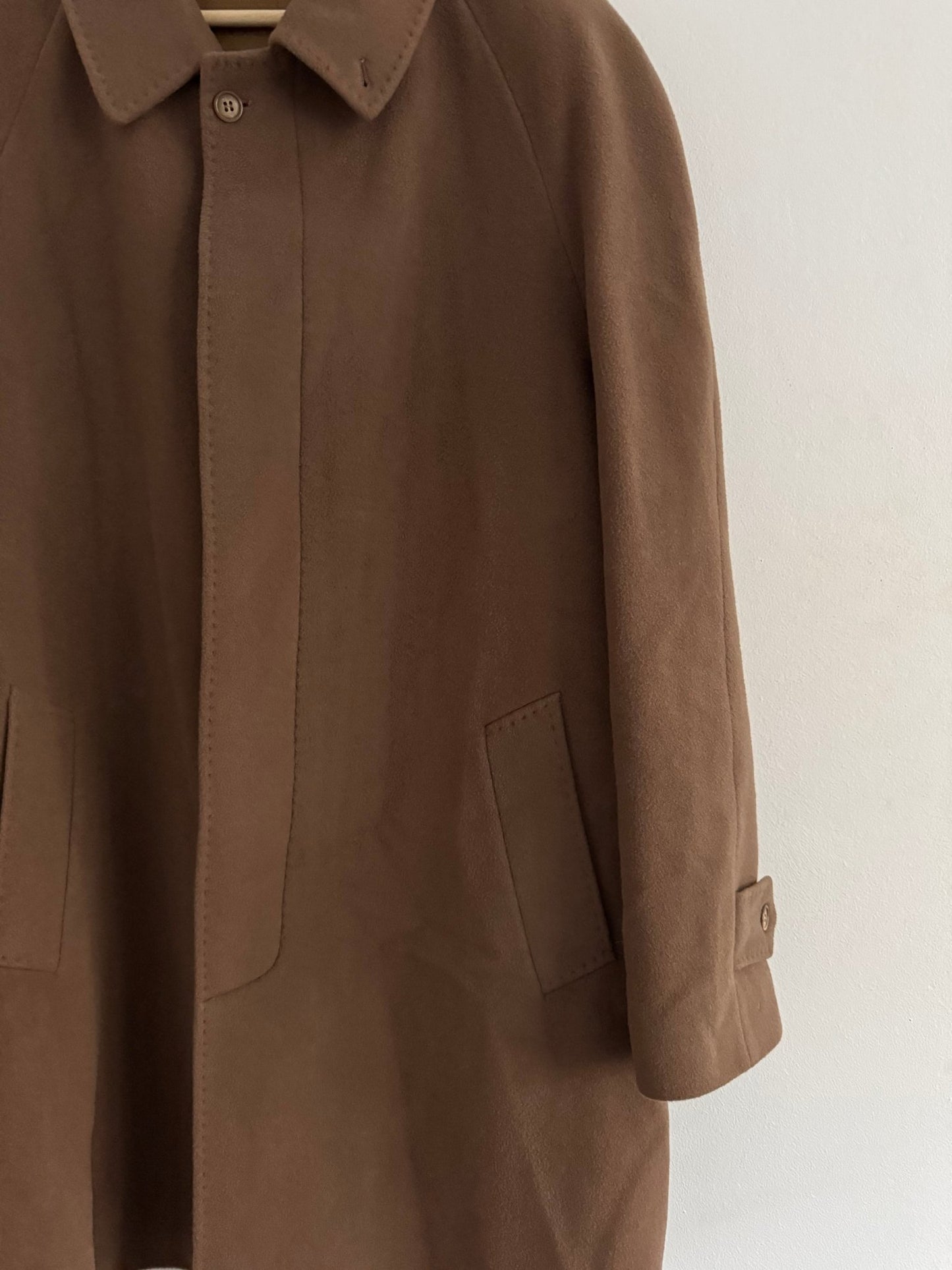 🧥 Palton Vintage Bărbați Camel Închis din Lână și Cașmir – 52 (L / XL) - anbracaminte