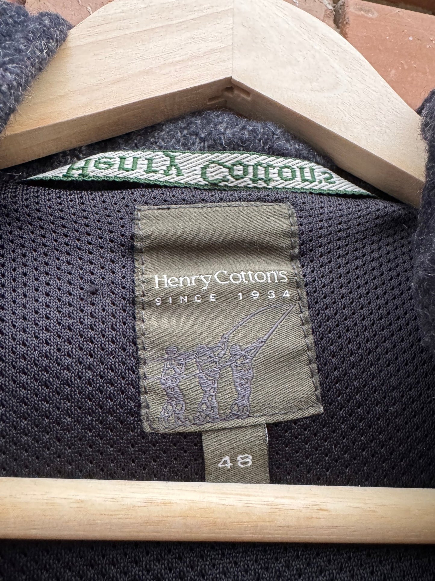 🧥 Palton Vintage Bărbați Henry Cotton’s din Lână cu Glugă – M / L - anbracaminte