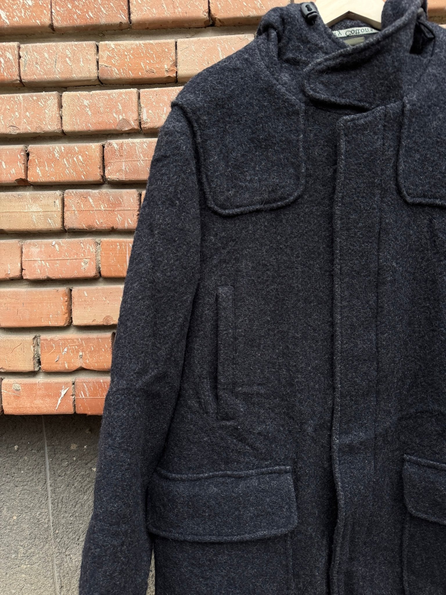 🧥 Palton Vintage Bărbați Henry Cotton’s din Lână cu Glugă – M / L - anbracaminte