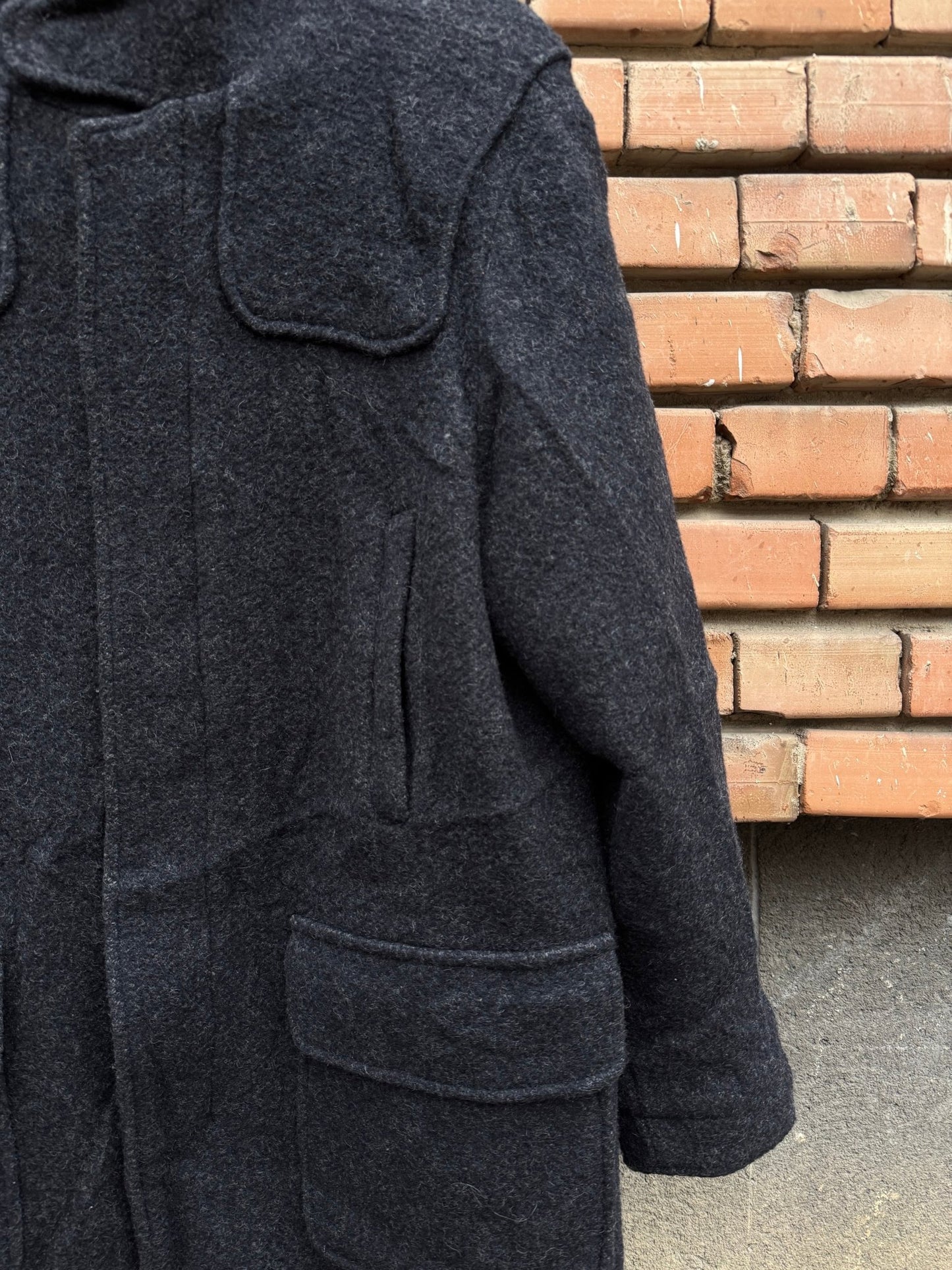 🧥 Palton Vintage Bărbați Henry Cotton’s din Lână cu Glugă – M / L - anbracaminte