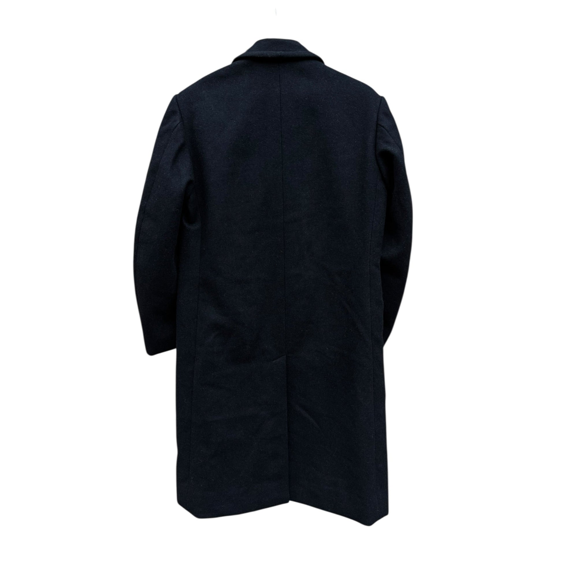 🧥 Palton Vintage Bărbați Negru Double Breasted din Lână Pură – Marimea EU 50 (L) - anbracaminte