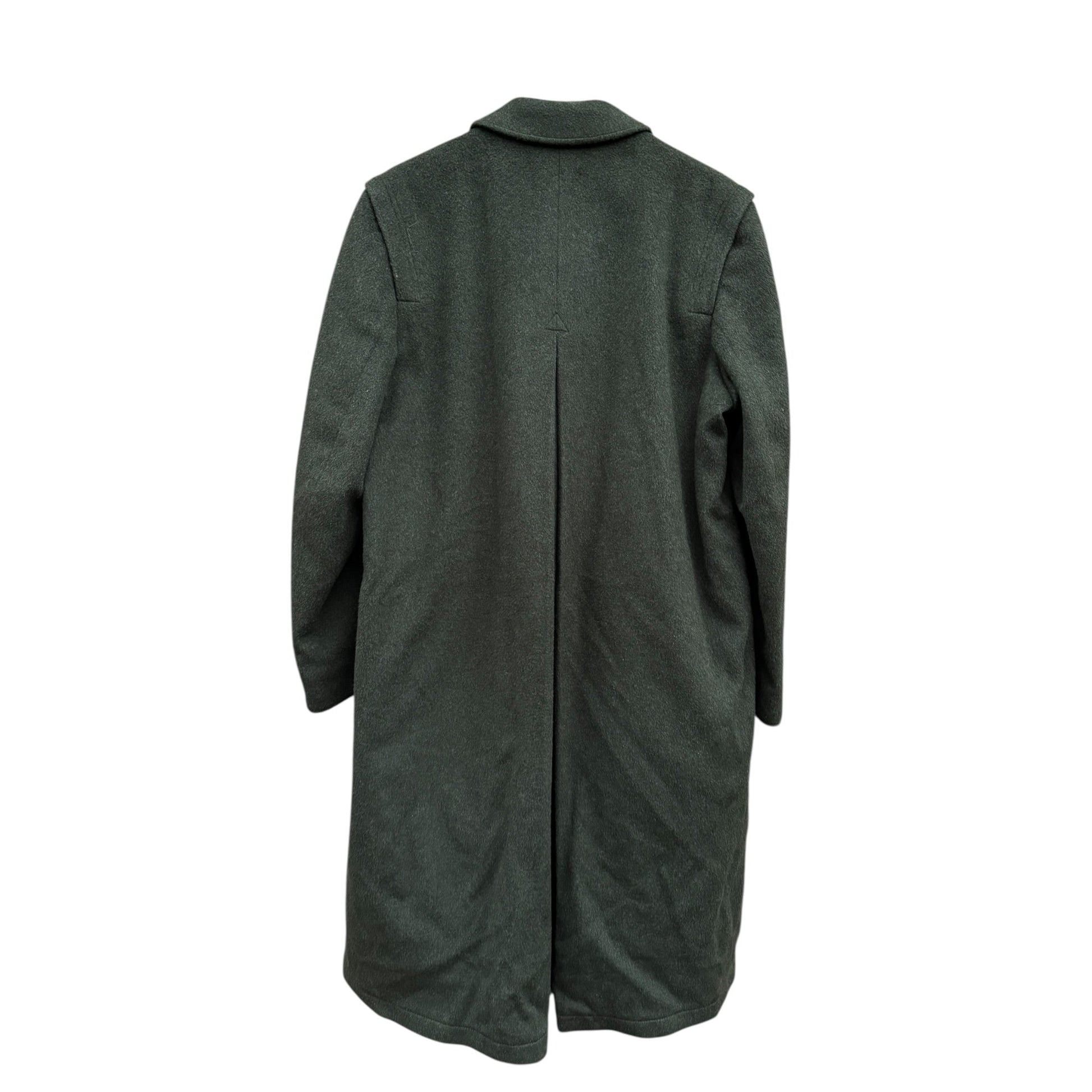 🌳 Palton Vintage Bărbați Verde Închis din Lână Virgină și Alpaca – EU 46 (S oversized / M) - anbracaminte