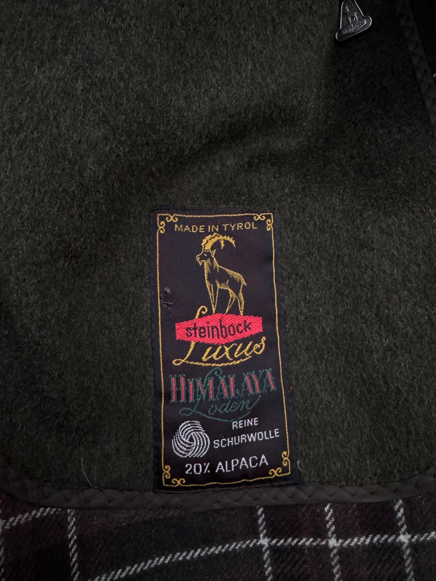 🌳 Palton Vintage Bărbați Verde Închis din Lână Virgină și Alpaca – EU 46 (S oversized / M) - anbracaminte