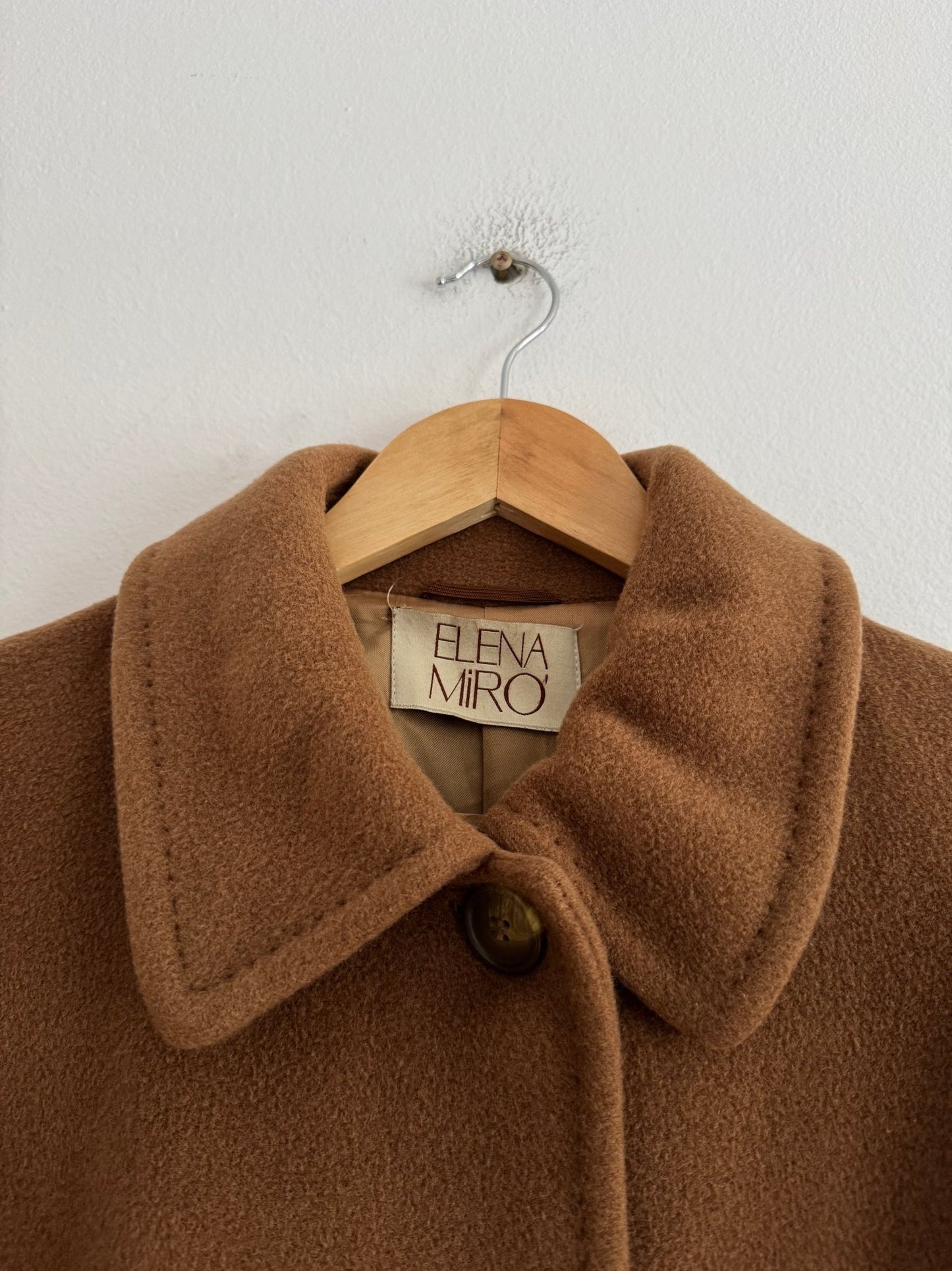🐫 Palton Vintage Camel din Lână Virgină – EU 39 (M Damă) - anbracaminte