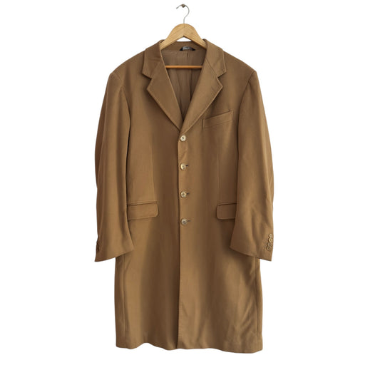 🧥 Palton Vintage Camel din Țesătură Loro Piana – Mărimea 50 (L) - anbracaminte