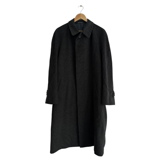 🧥 Palton Vintage Corneliani Gri Închis din Lână Virgină – Marimea 48 (M Bărbați) - anbracaminte