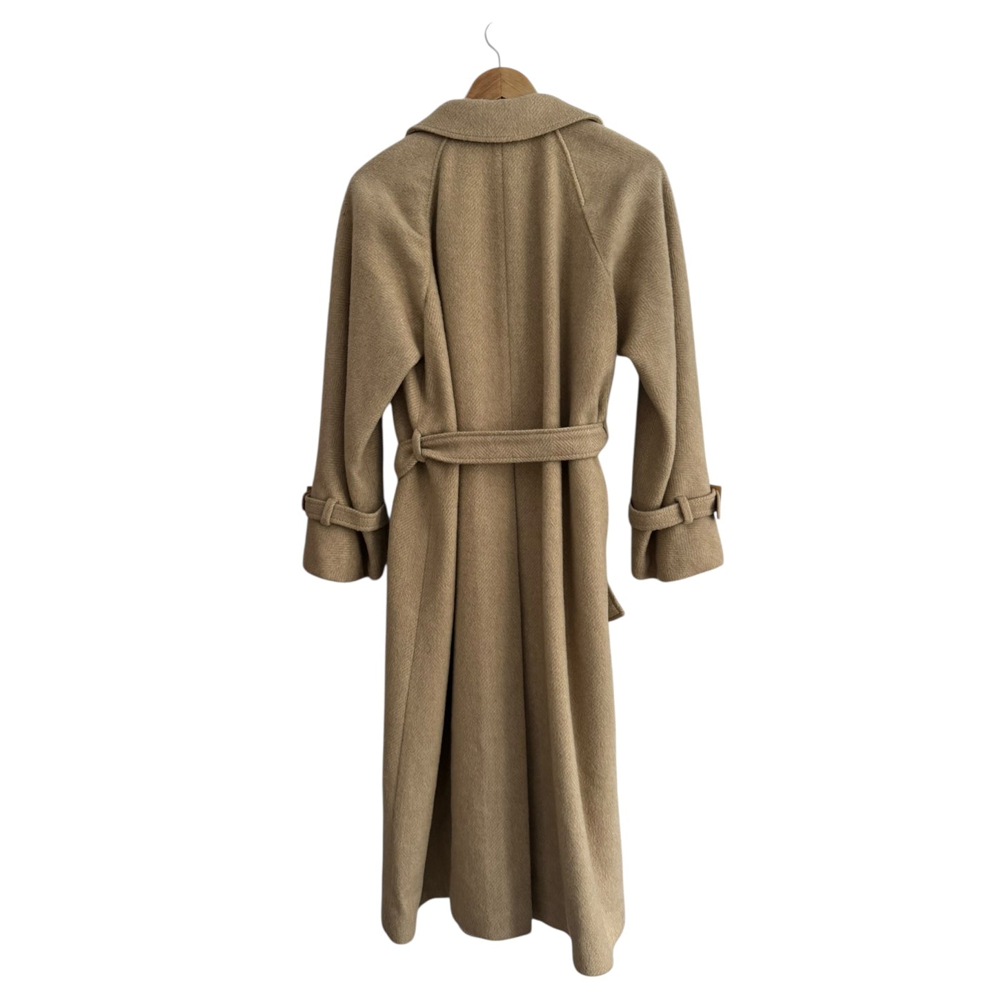 🧥 Palton Vintage Crem din Mohair, Alpaca și Lână – Damă (M/L aprox.) - anbracaminte