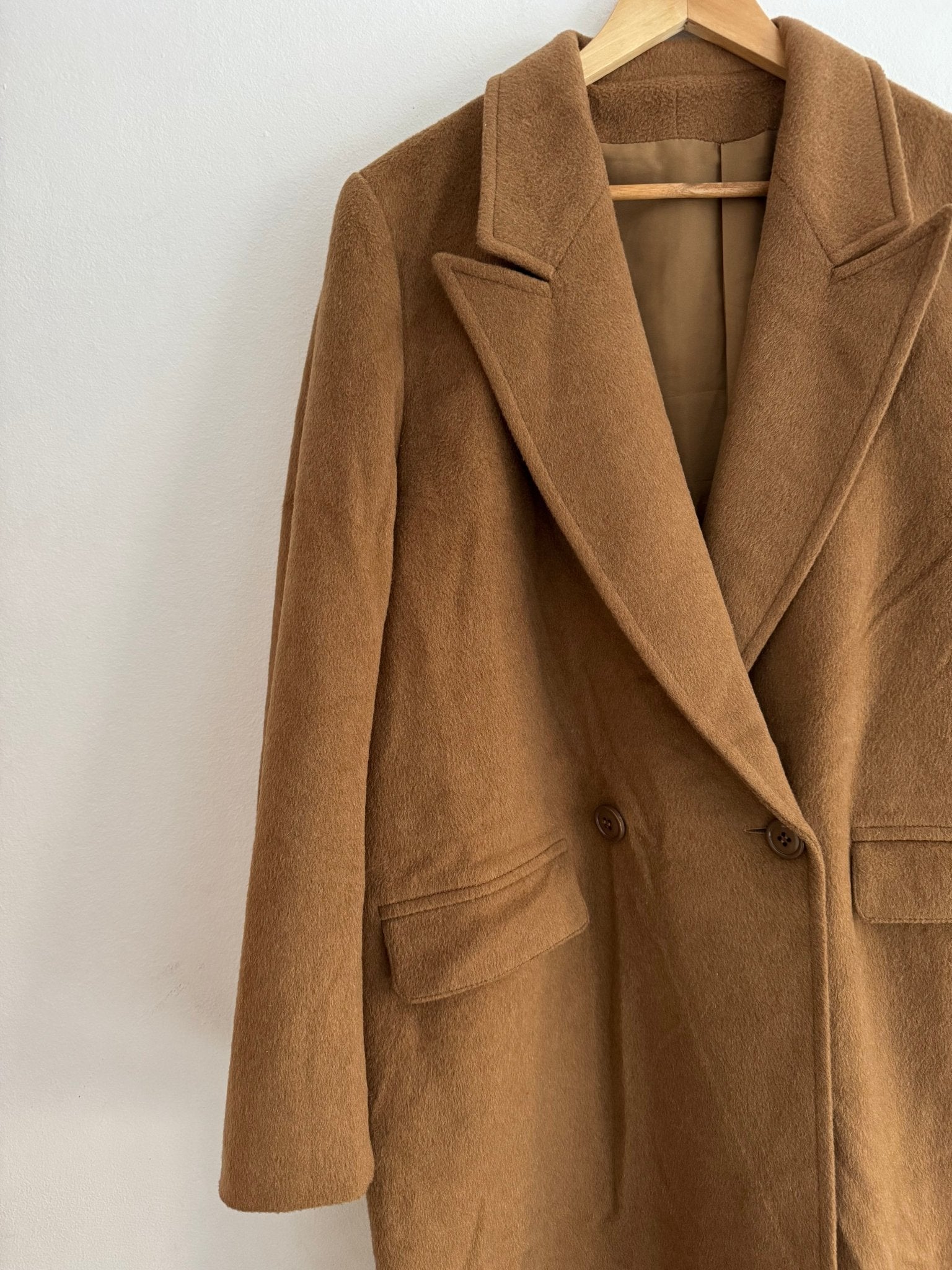 🐫 Palton Vintage Damă Camel din Lână și Cașmir – Marimea M/L aprox. - anbracaminte