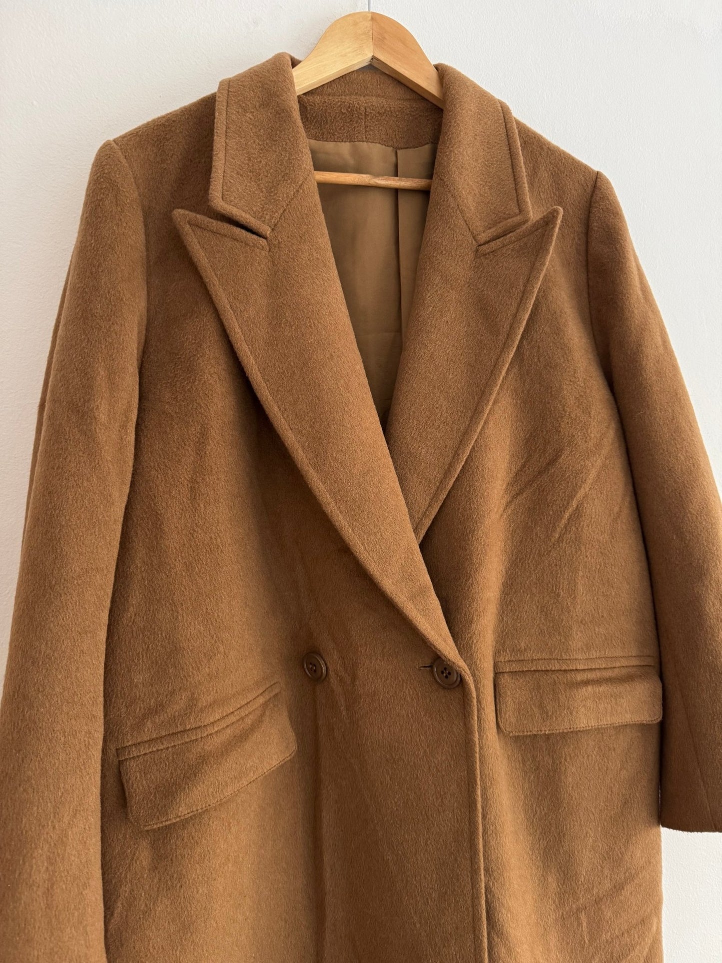 🐫 Palton Vintage Damă Camel din Lână și Cașmir – Marimea M/L aprox. - anbracaminte
