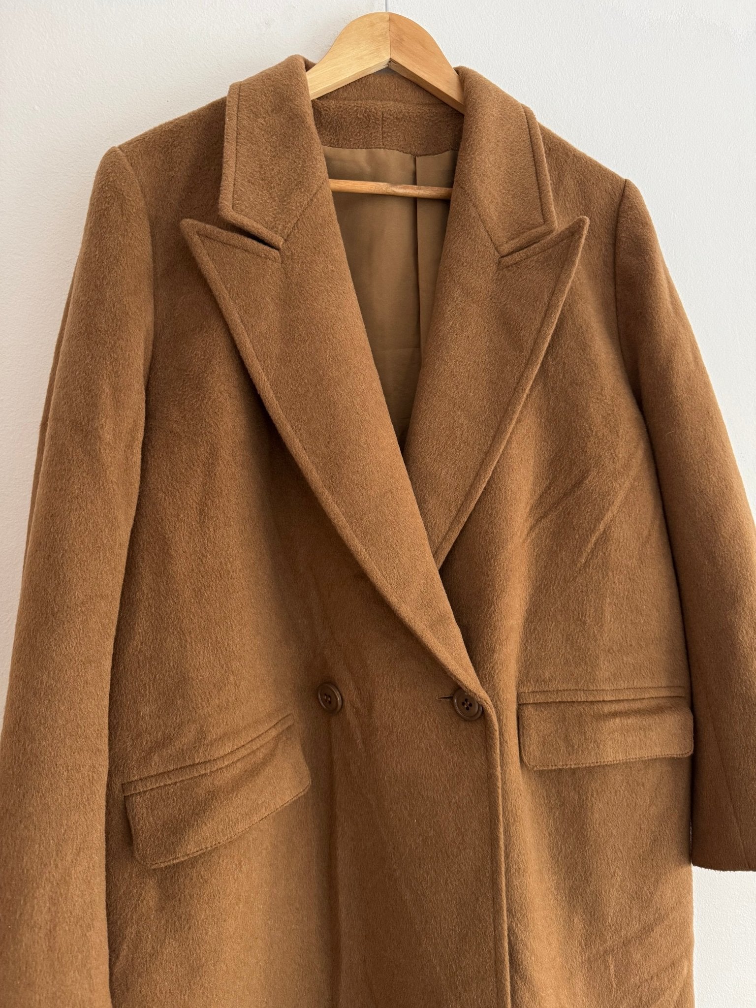 🐫 Palton Vintage Damă Camel din Lână și Cașmir – Marimea M/L aprox. - anbracaminte