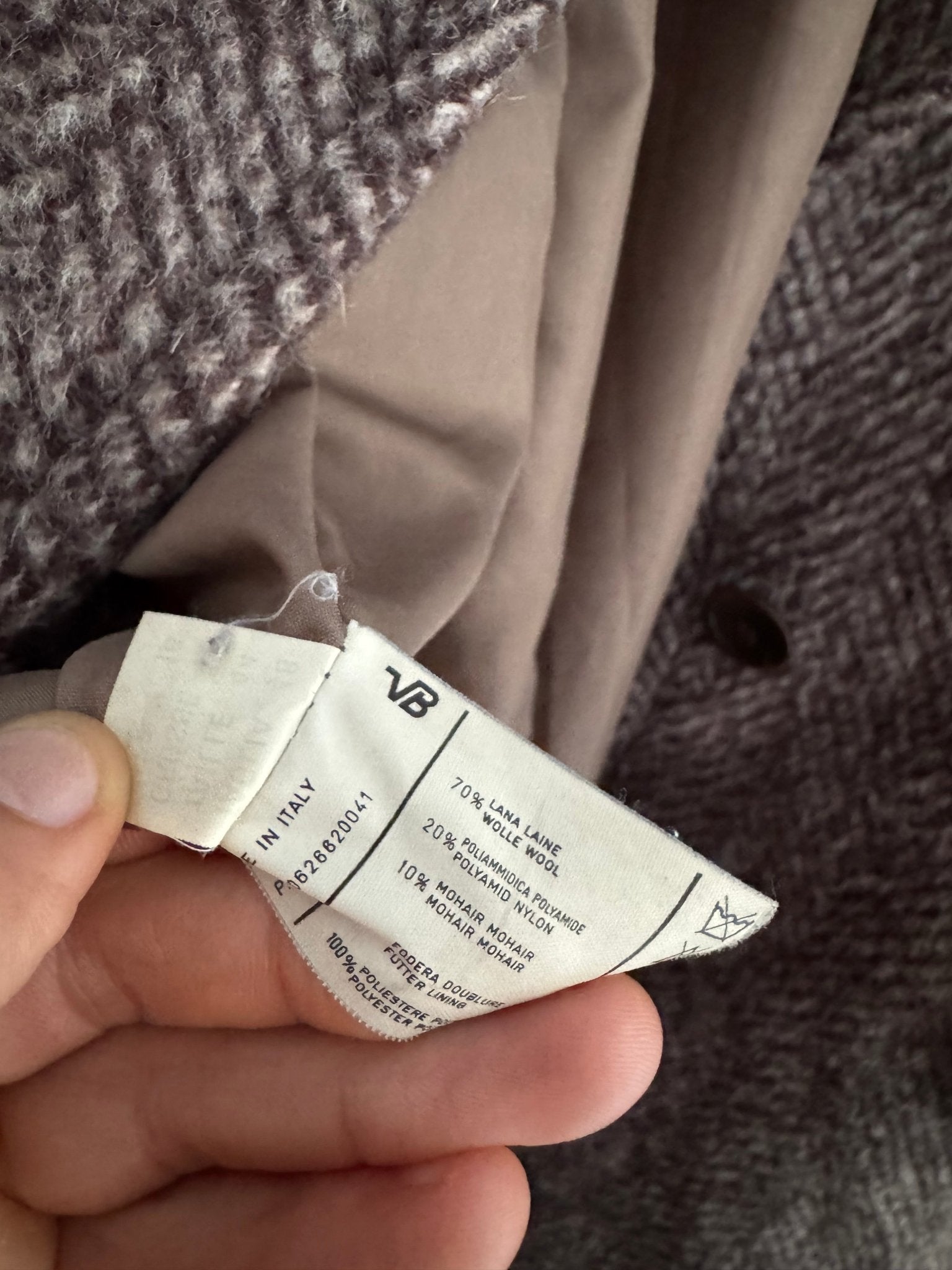 🧥 Palton Vintage Damă din Lână și Mohair Texturat – EU 42 (L) - anbracaminte