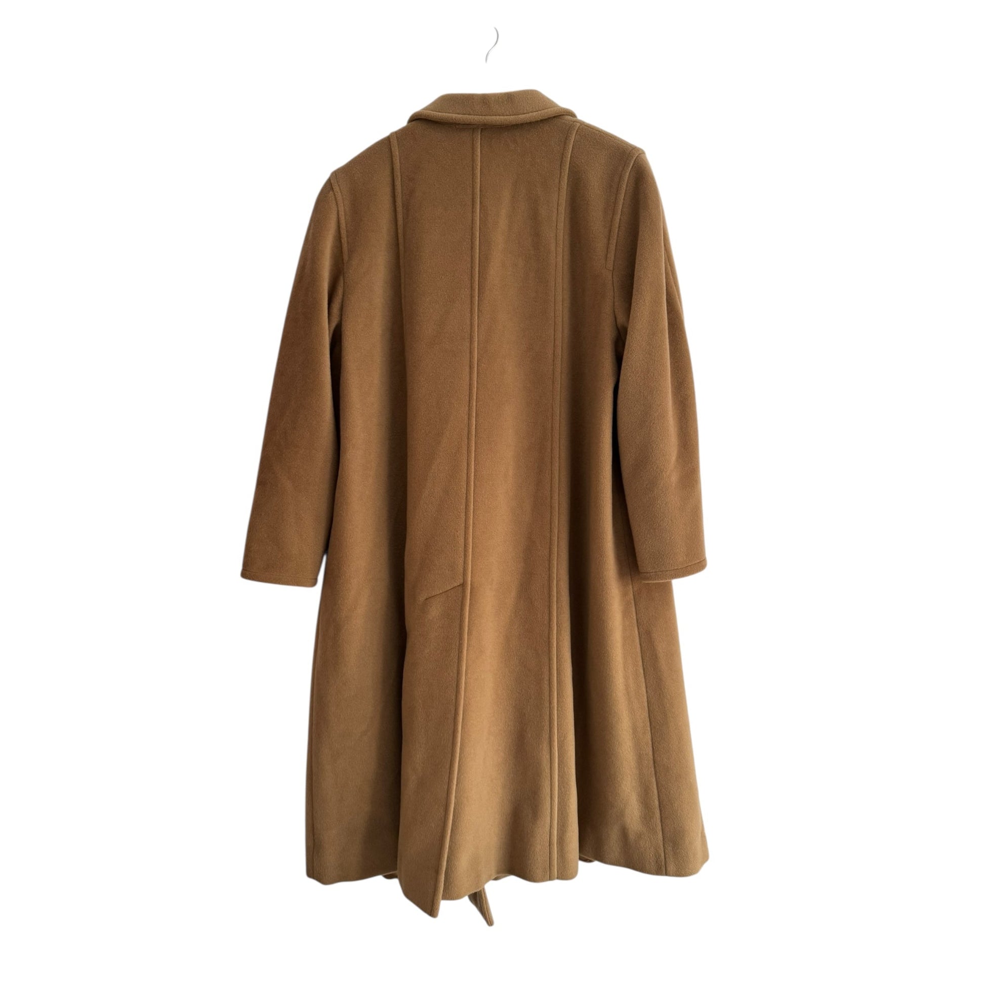 🐫 Palton Vintage Double Breasted Camel din Lână Virgină și Cașmir – Femei (aprox. M/L) - anbracaminte