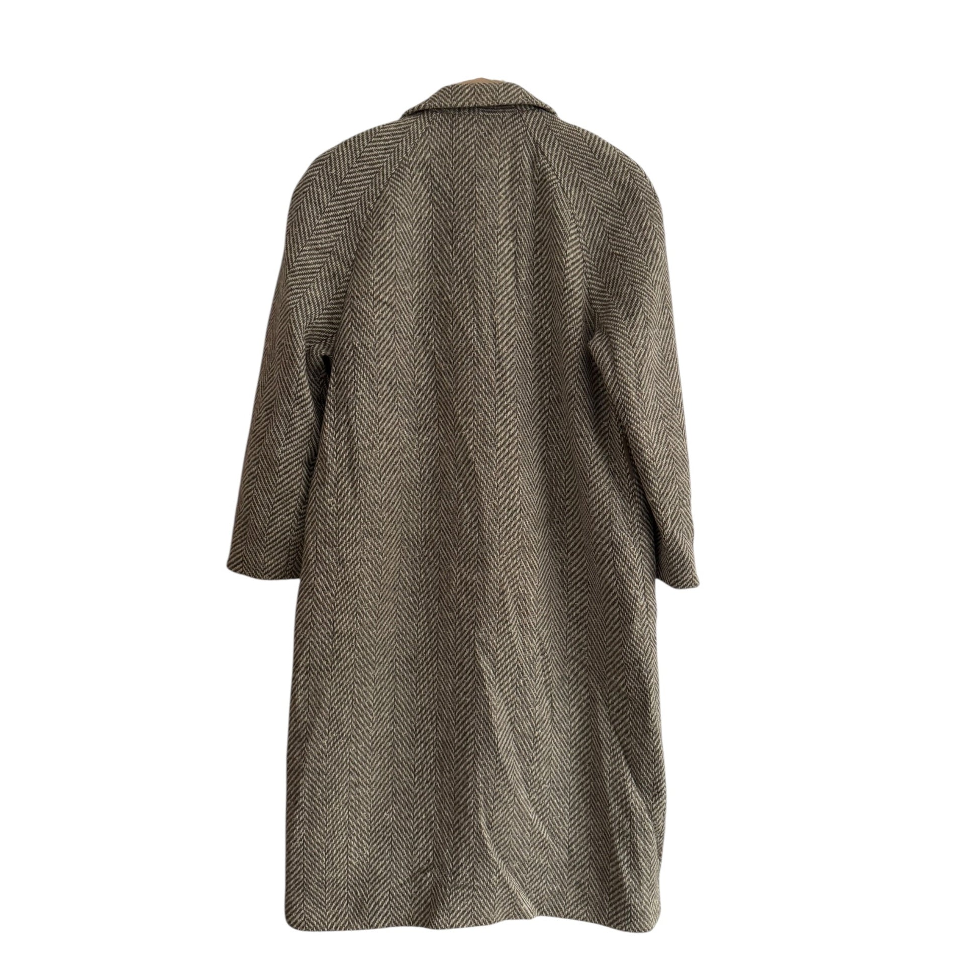 🧥 Palton Vintage Double Breasted din Lână de Miel Texturată – EU 40 (M/L Damă) - anbracaminte