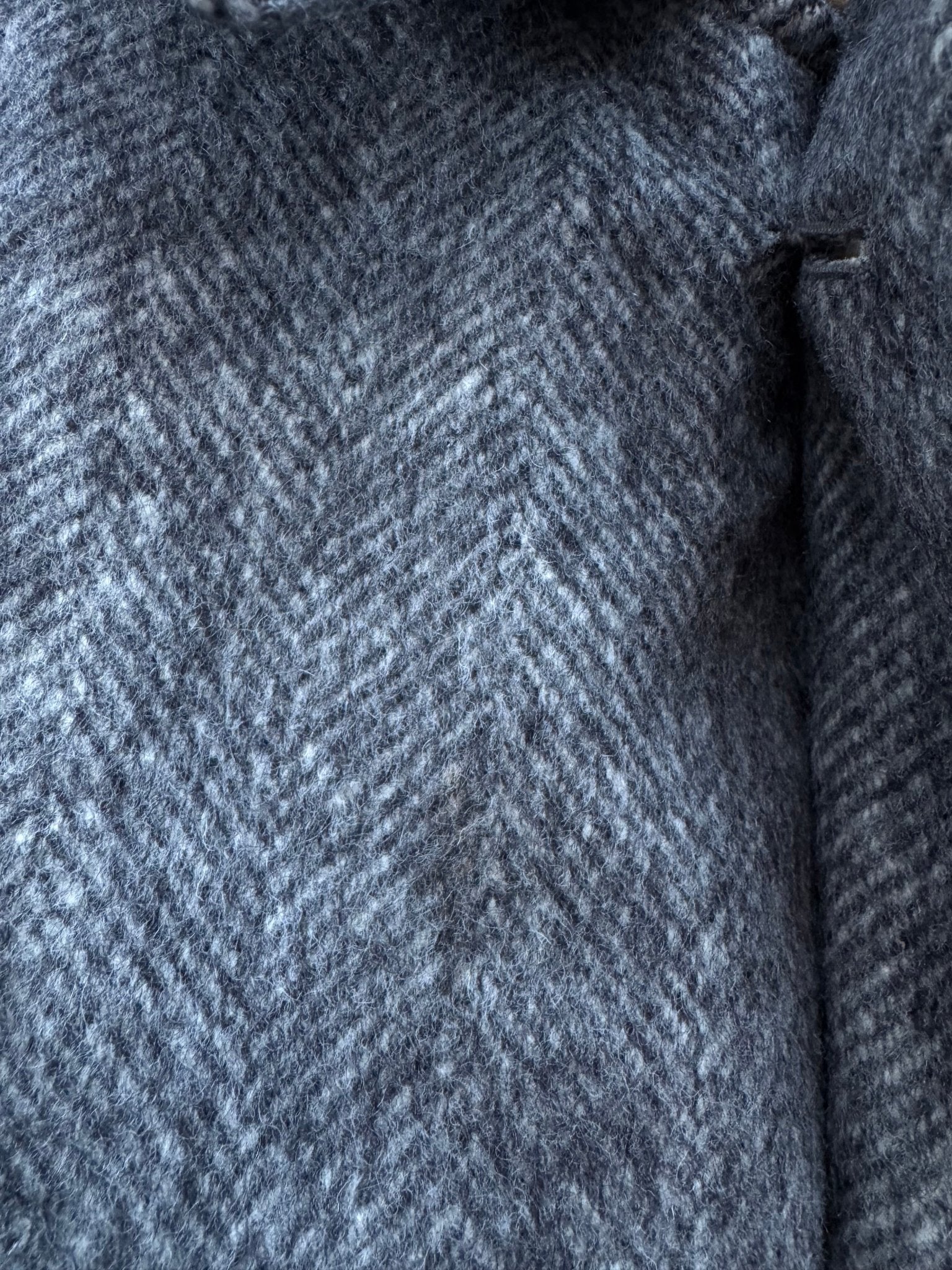 🧥 Palton Vintage Gri din Lână Virgină – Mărimea 50 (L Bărbați) - anbracaminte