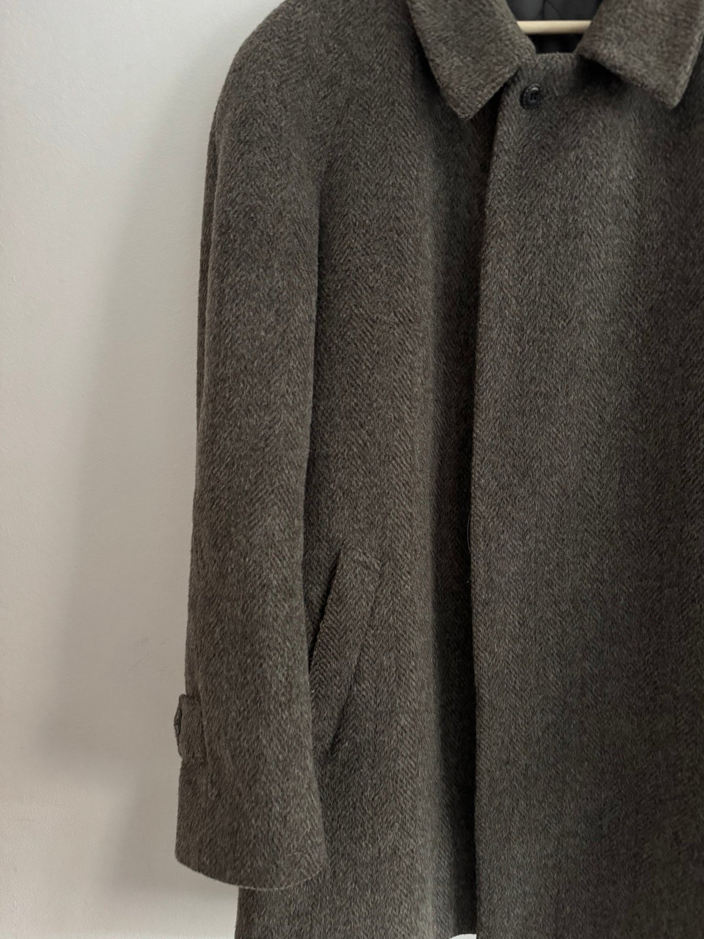 🧥 Palton Vintage Loden Mid Length din Lână – 52 (L Bărbați) - anbracaminte