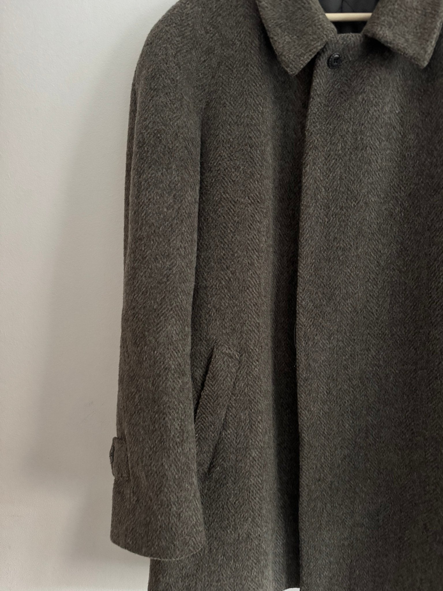 🧥 Palton Vintage Loden Mid Length din Lână – 52 (L Bărbați) - anbracaminte