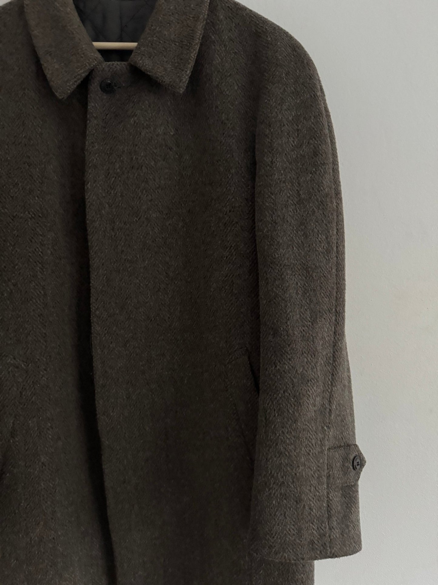 🧥 Palton Vintage Loden Mid Length din Lână – 52 (L Bărbați) - anbracaminte