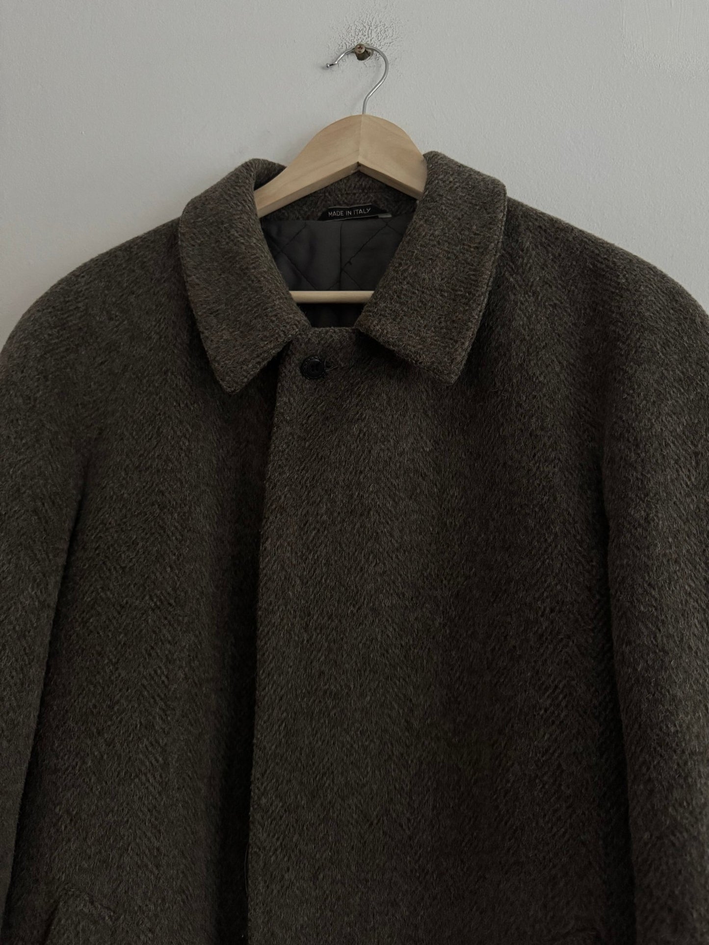 🧥 Palton Vintage Loden Mid Length din Lână – 52 (L Bărbați) - anbracaminte