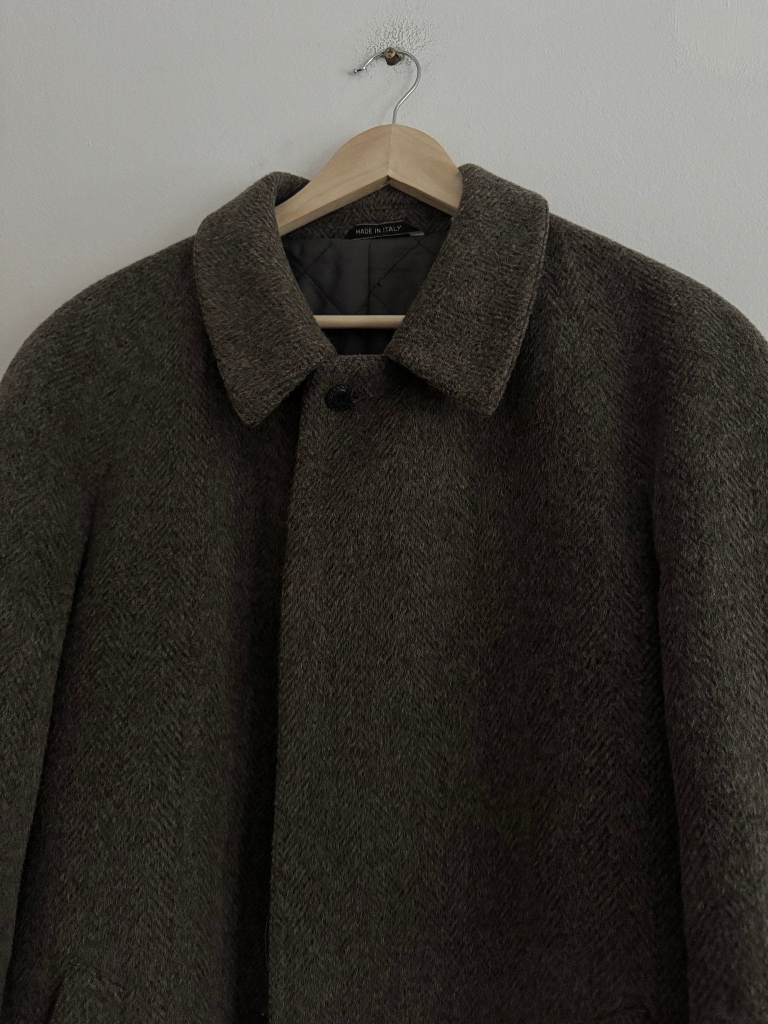 🧥 Palton Vintage Loden Mid Length din Lână – 52 (L Bărbați) - anbracaminte