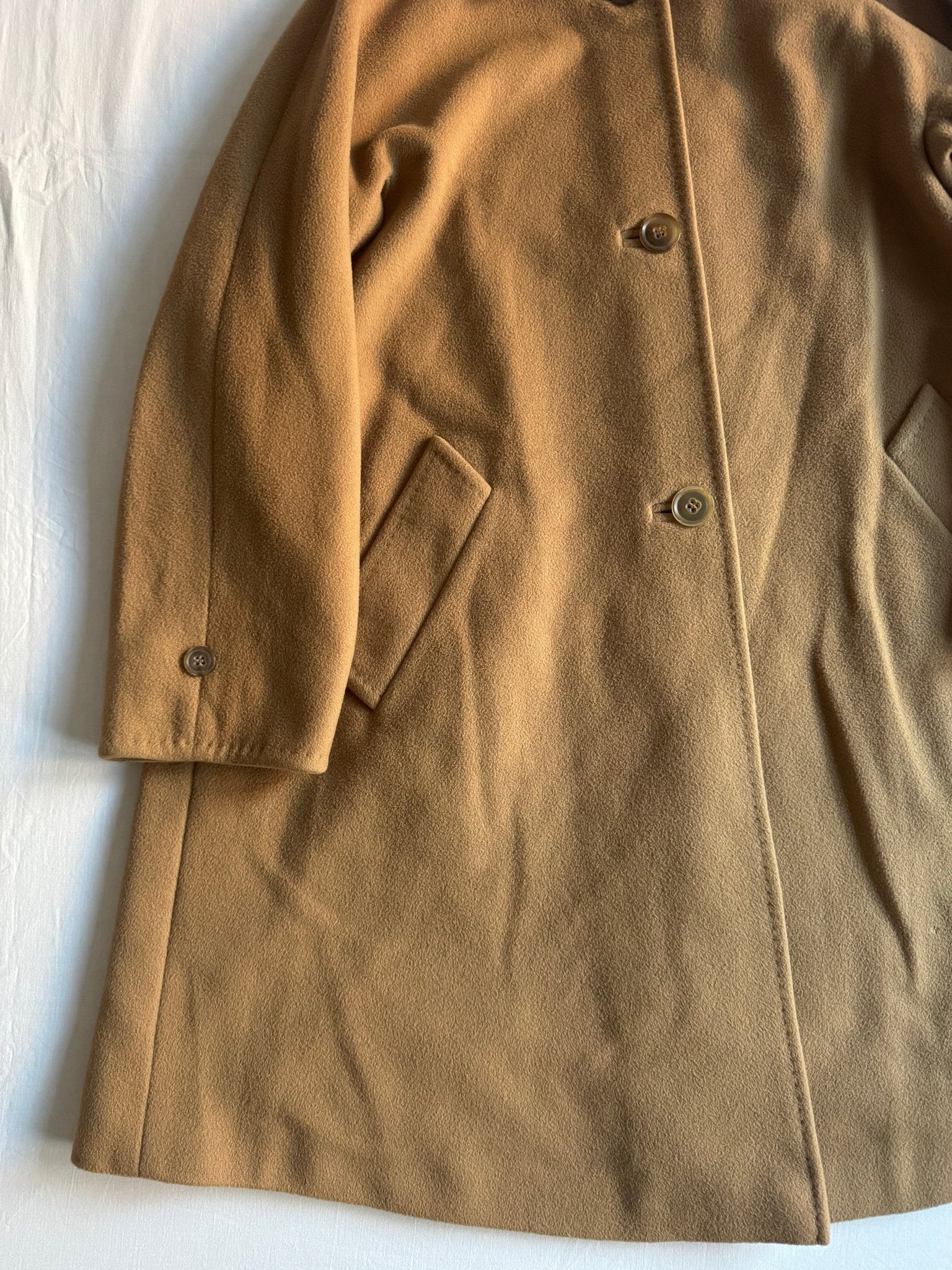 🧥 Palton Vintage Max Mara din Cașmir Camel – Mărime S Femei - anbracaminte