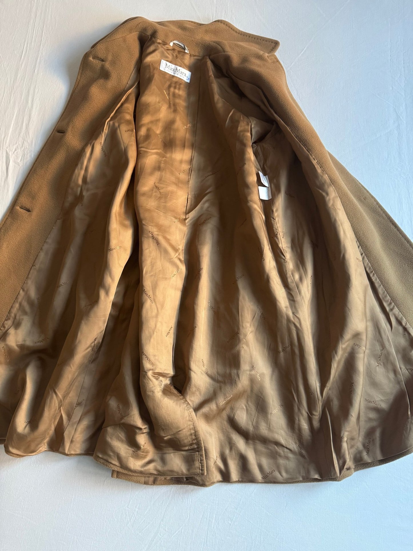 🧥 Palton Vintage Max Mara din Cașmir Camel – Mărime S Femei - anbracaminte