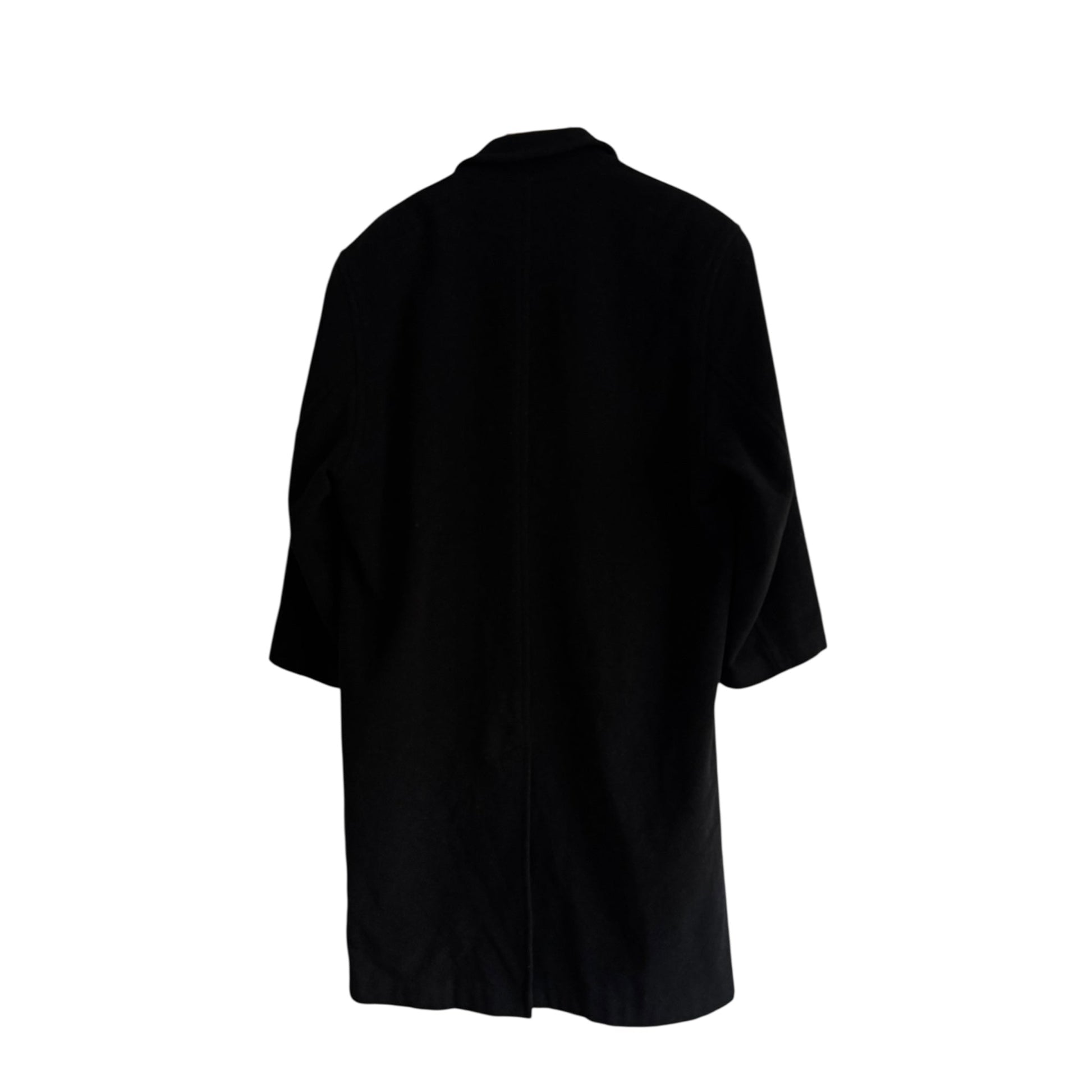 🧥 Palton Vintage Negru din Lână – M / S Oversized Bărbați - anbracaminte