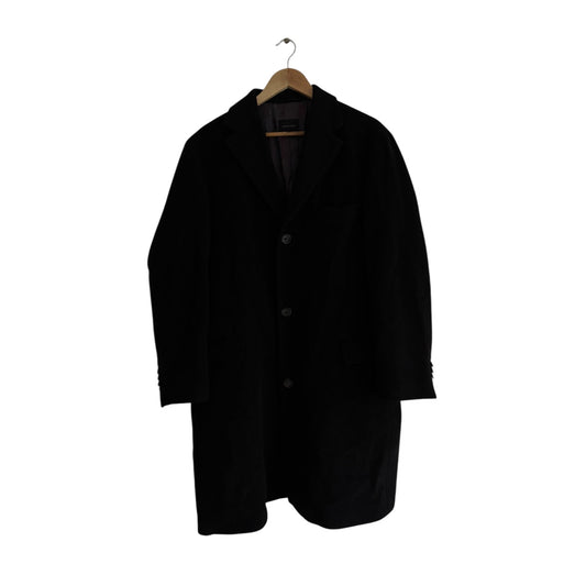 🧥 Palton Vintage Pierre Cardin Negru – Mărime L Bărbați - anbracaminte