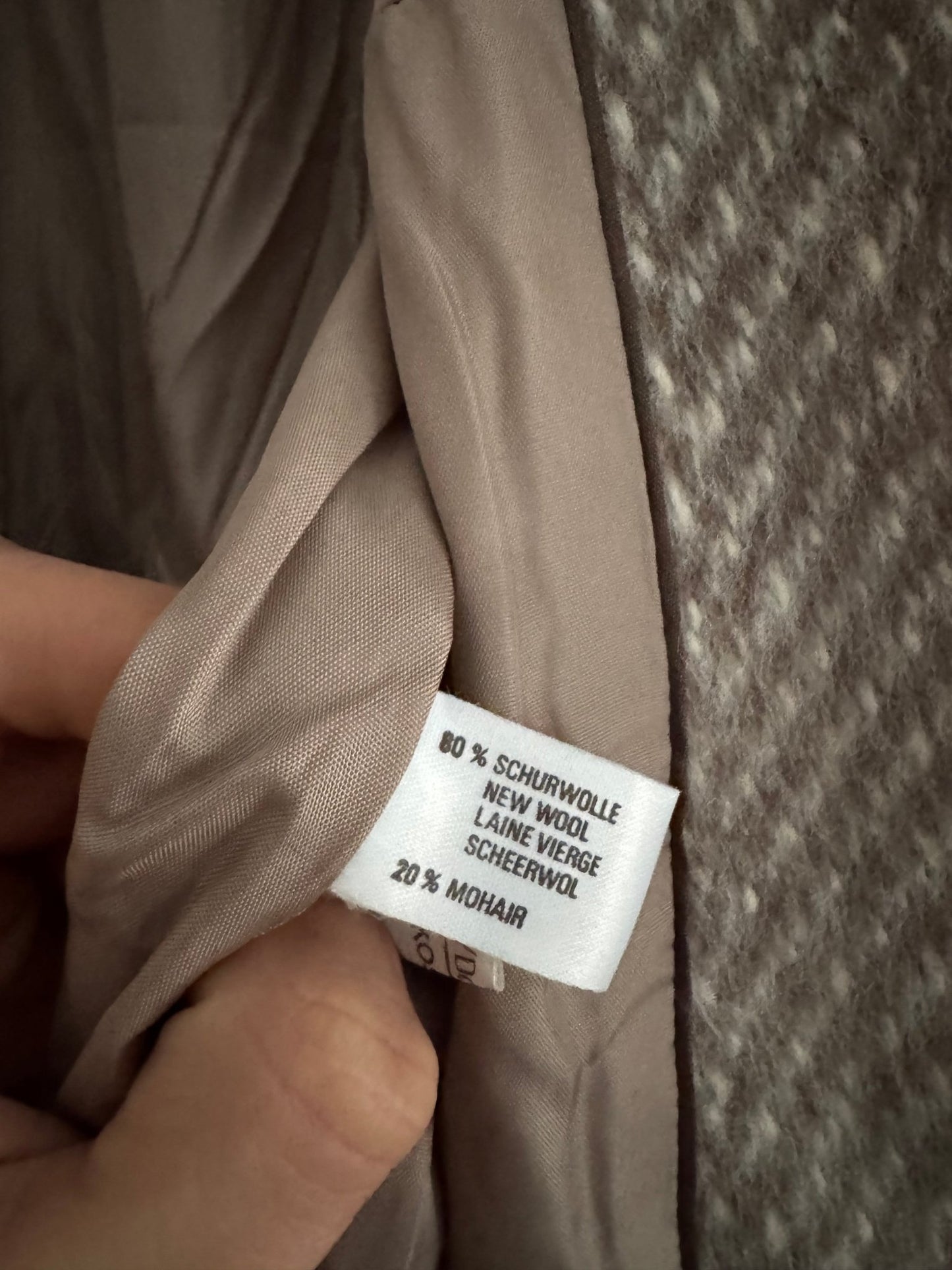 🧥 Palton Vintage Texturat din Lână Virgină și Mohair – Damă (M/L aprox.) - anbracaminte