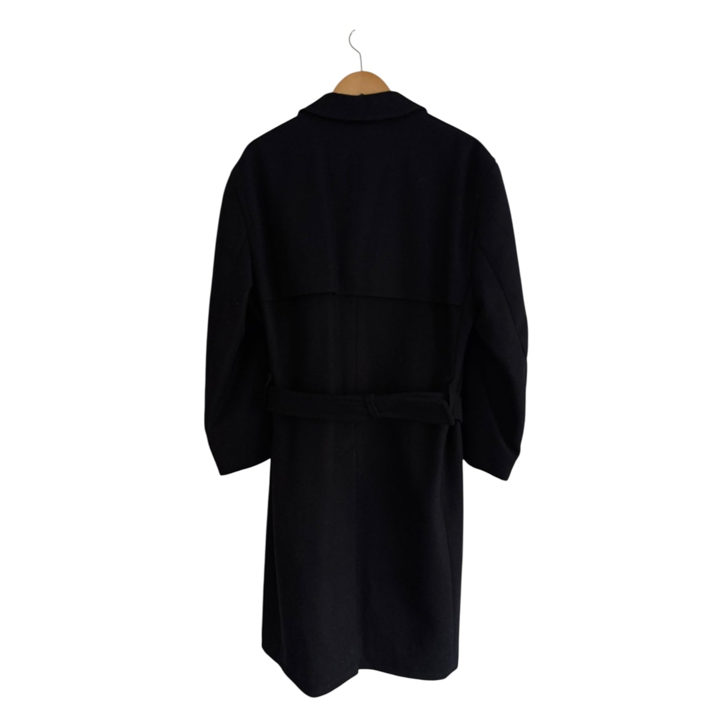 🧥 Palton Vintage Tip Trench din Lână Bleumarin – M Bărbați - anbracaminte