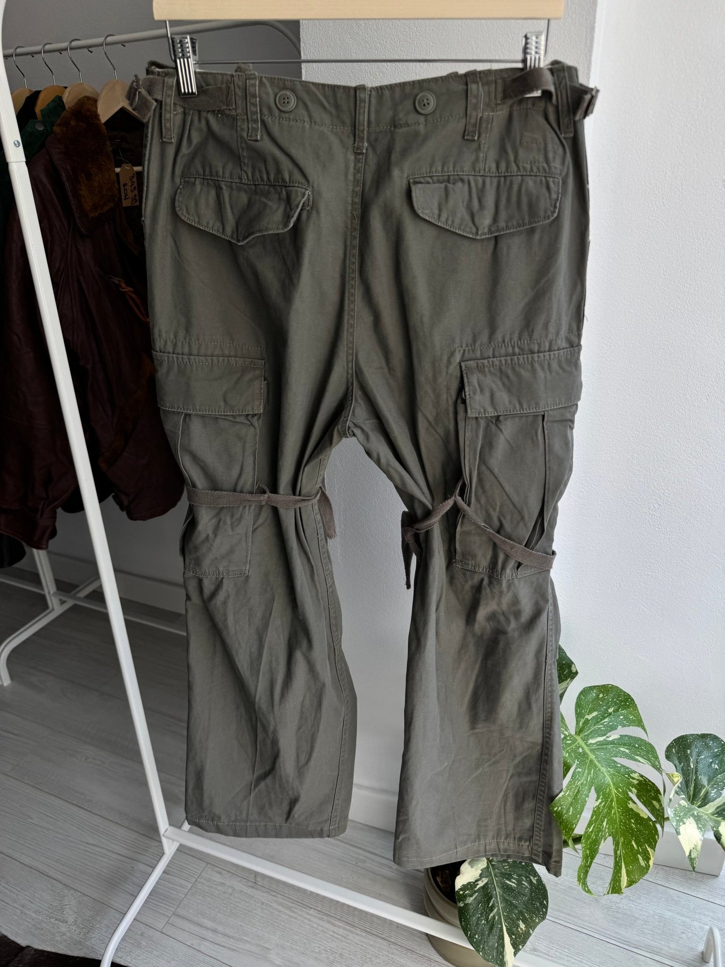 🪂 Pantaloni Cargo Baggy Y2K Bondage Style – Approx. W32 – Ajustabili - anbracaminte