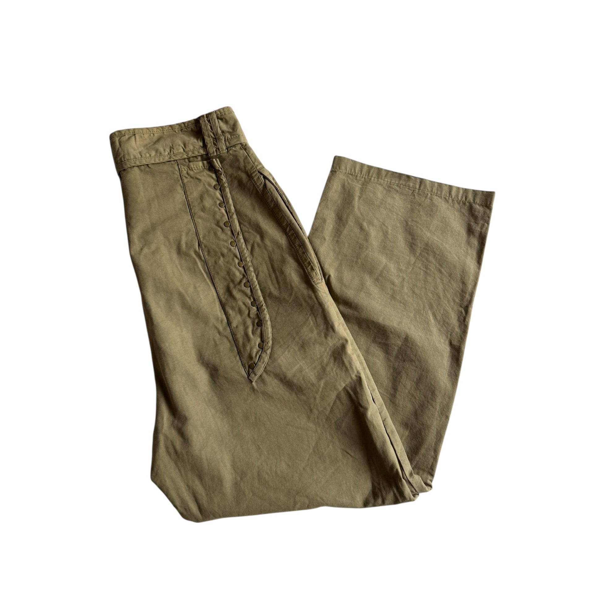 🪖 Pantaloni cargo Y2K Alexander McQueen – culoare olive, mărimea IT 46, Made in Italy - anbracaminte