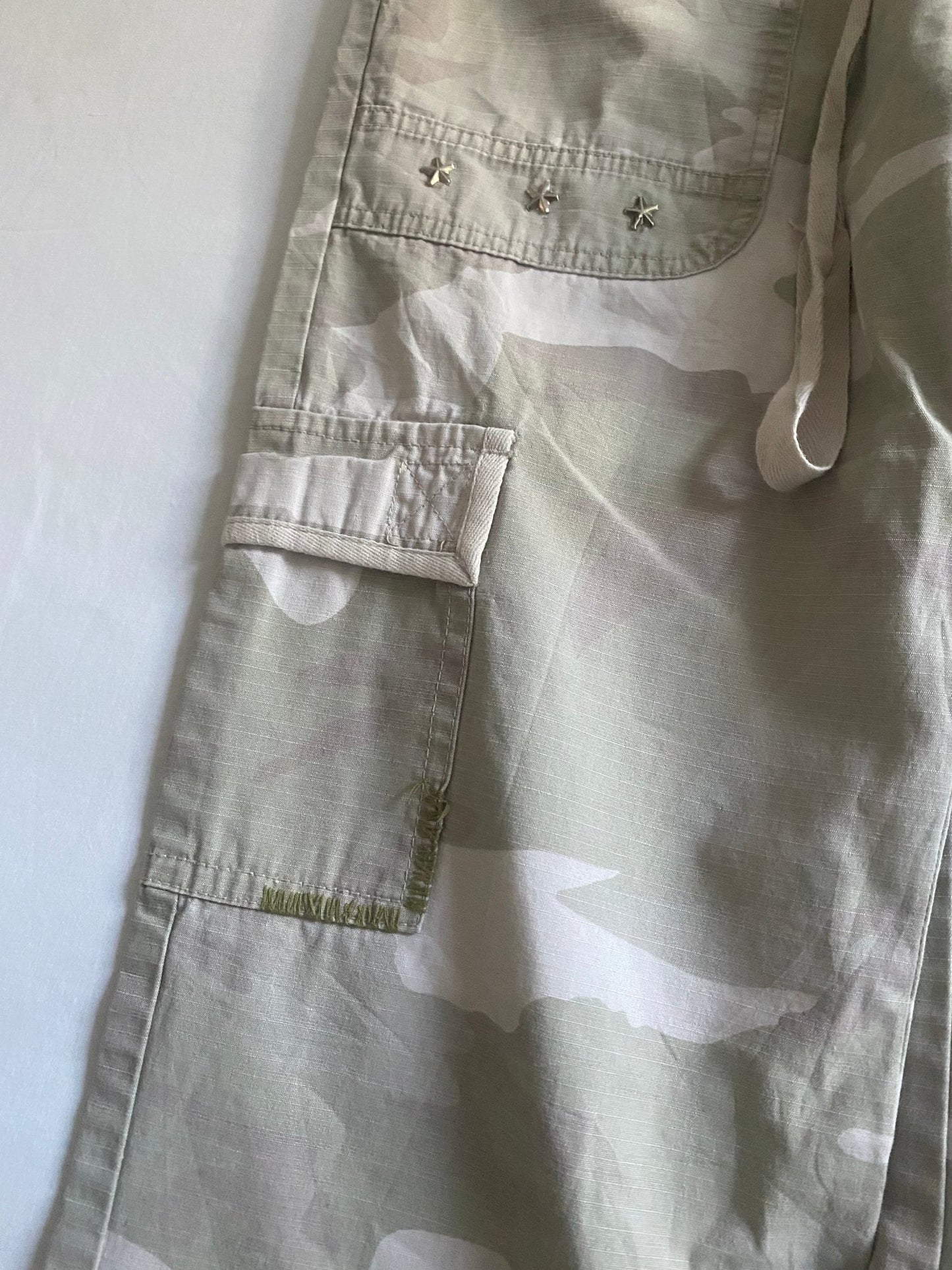 Pantaloni Cargo Y2K Evazați – Mărime US 9 – Talia Reglabilă - anbracaminte