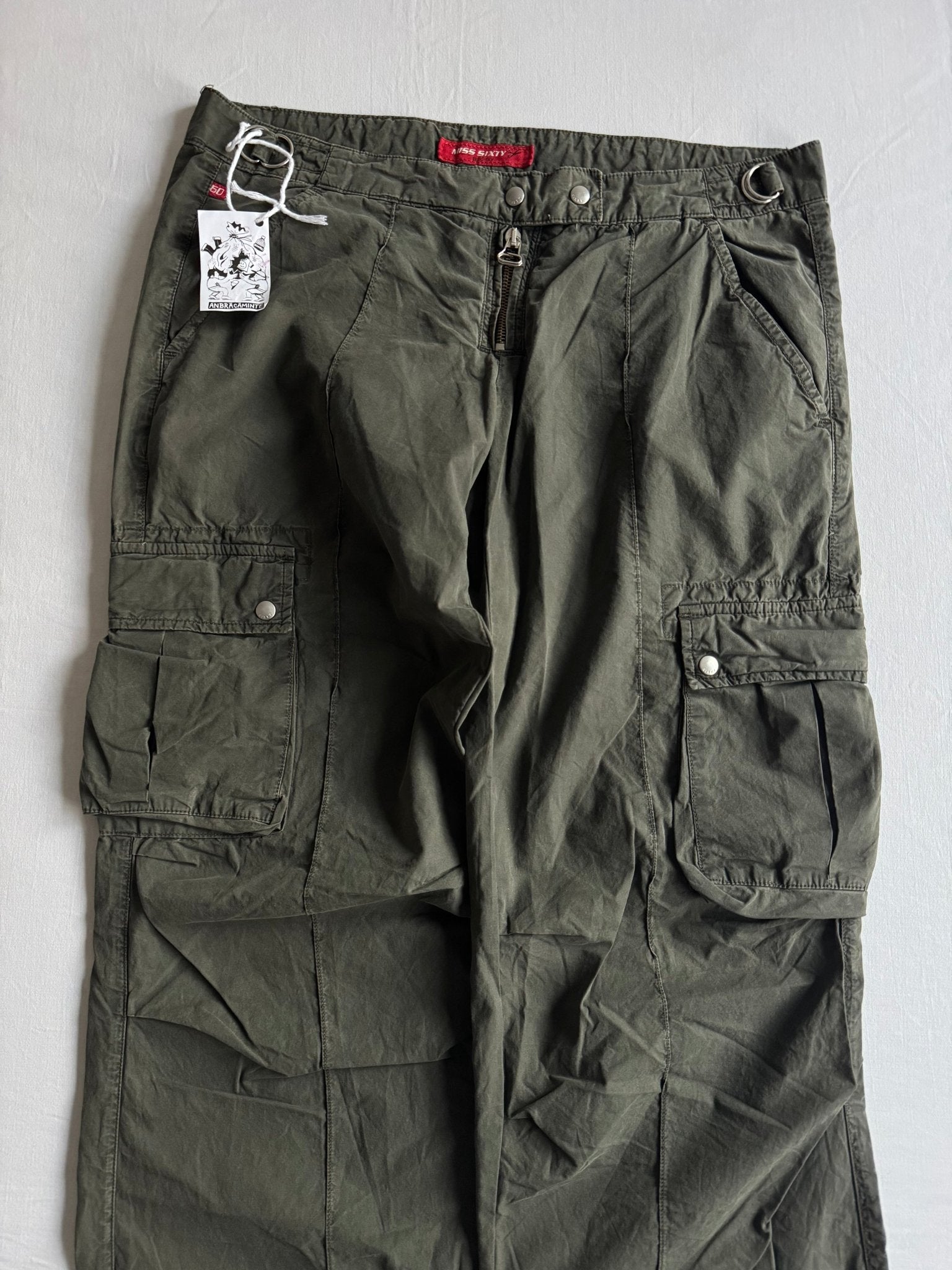 🪖 Pantaloni Cargo Y2K Miss Sixty – Made in Italy – US 29 - anbracaminte