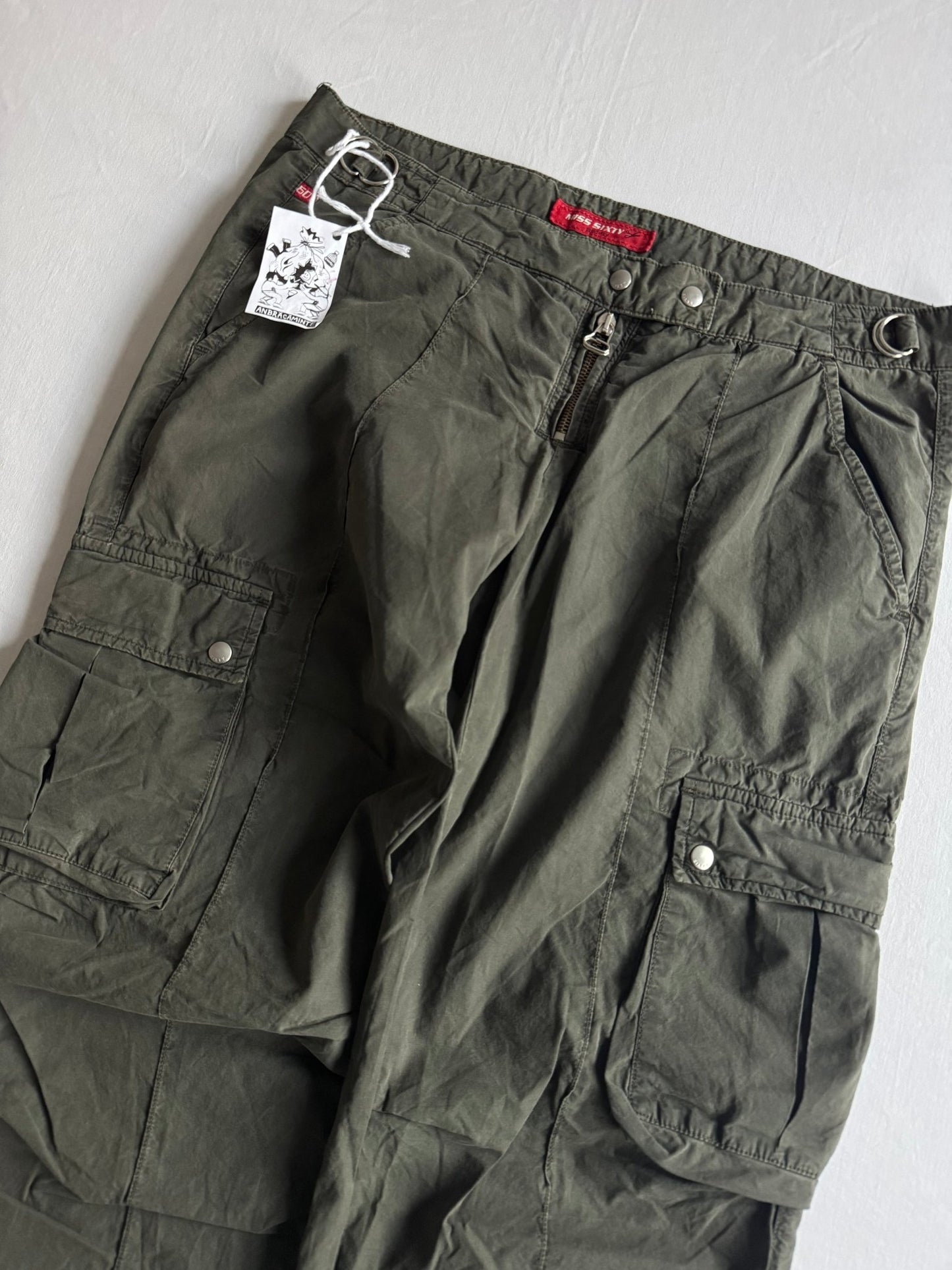🪖 Pantaloni Cargo Y2K Miss Sixty – Made in Italy – US 29 - anbracaminte